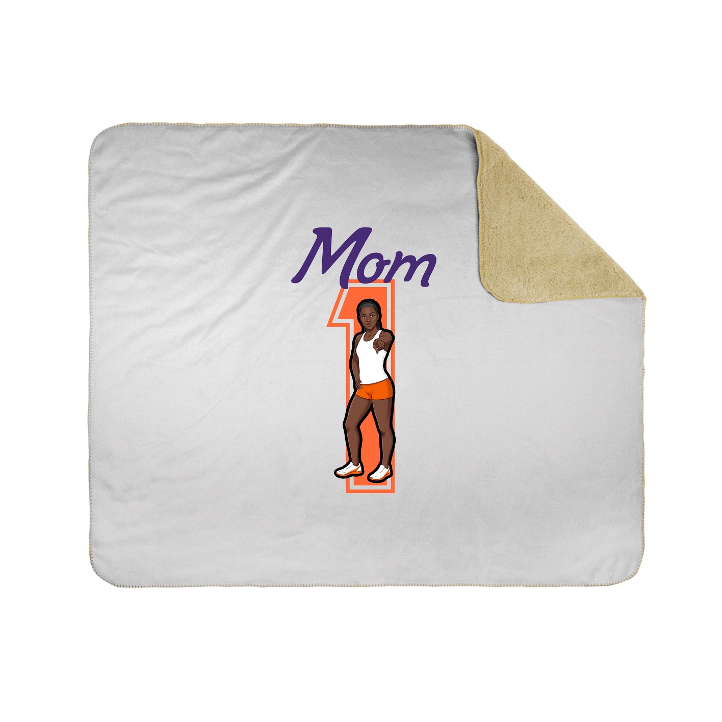 Throw Blanket — Mothers Day Shirsey in White
