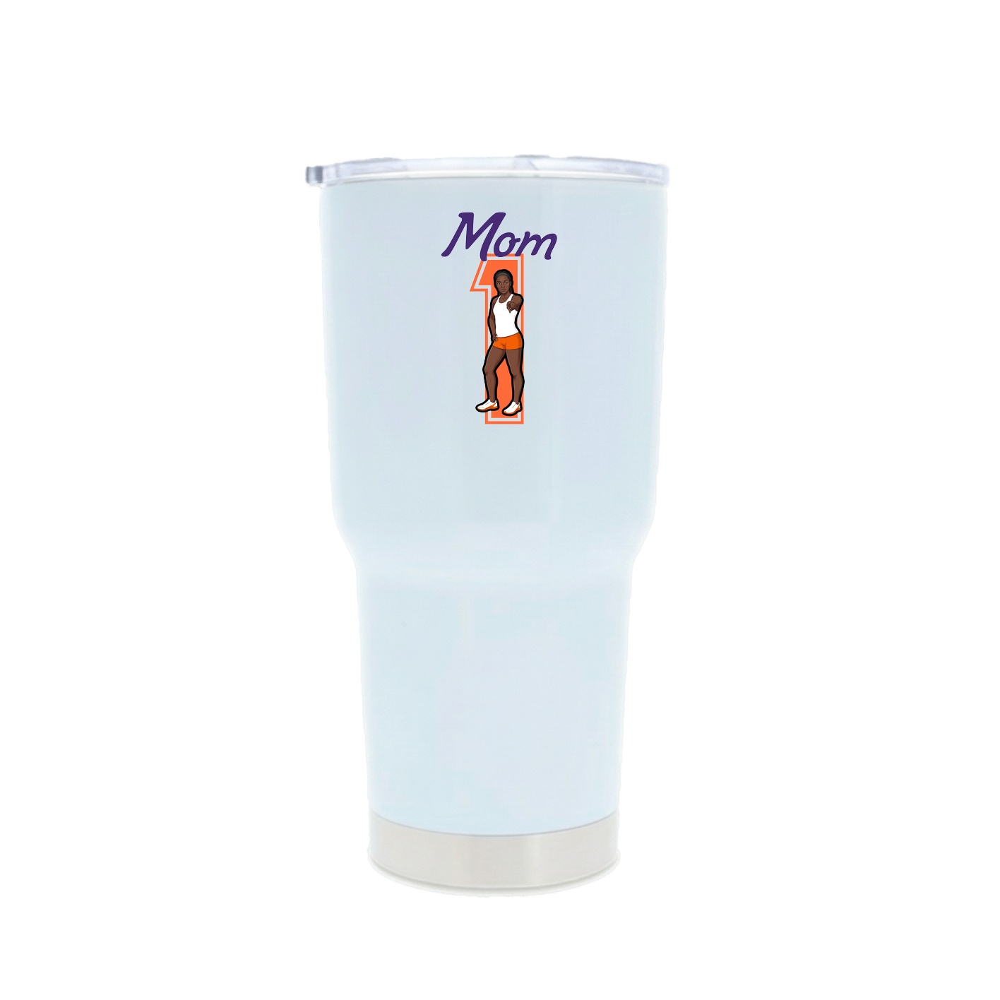 30oz Stainless Steel Tumbler — Mothers Day Shirsey in White