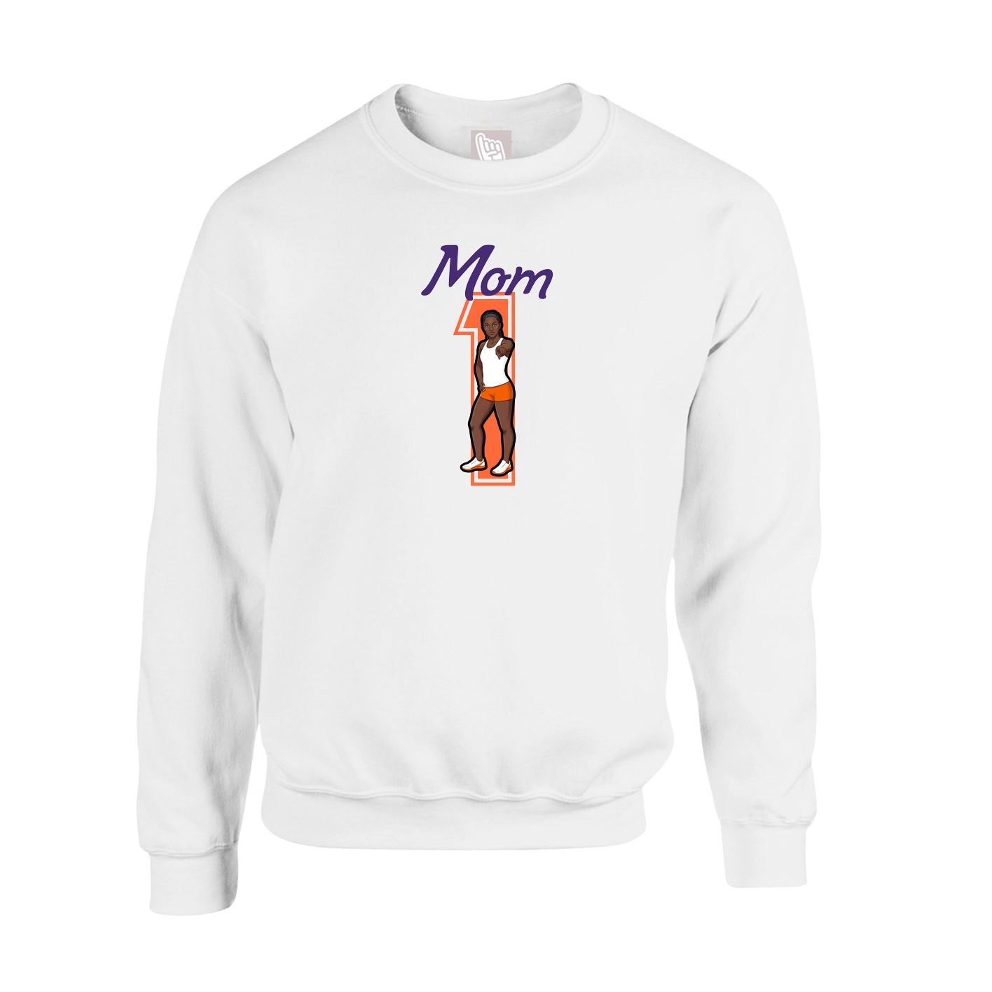 Fleece Crew — Mothers Day Shirsey in White