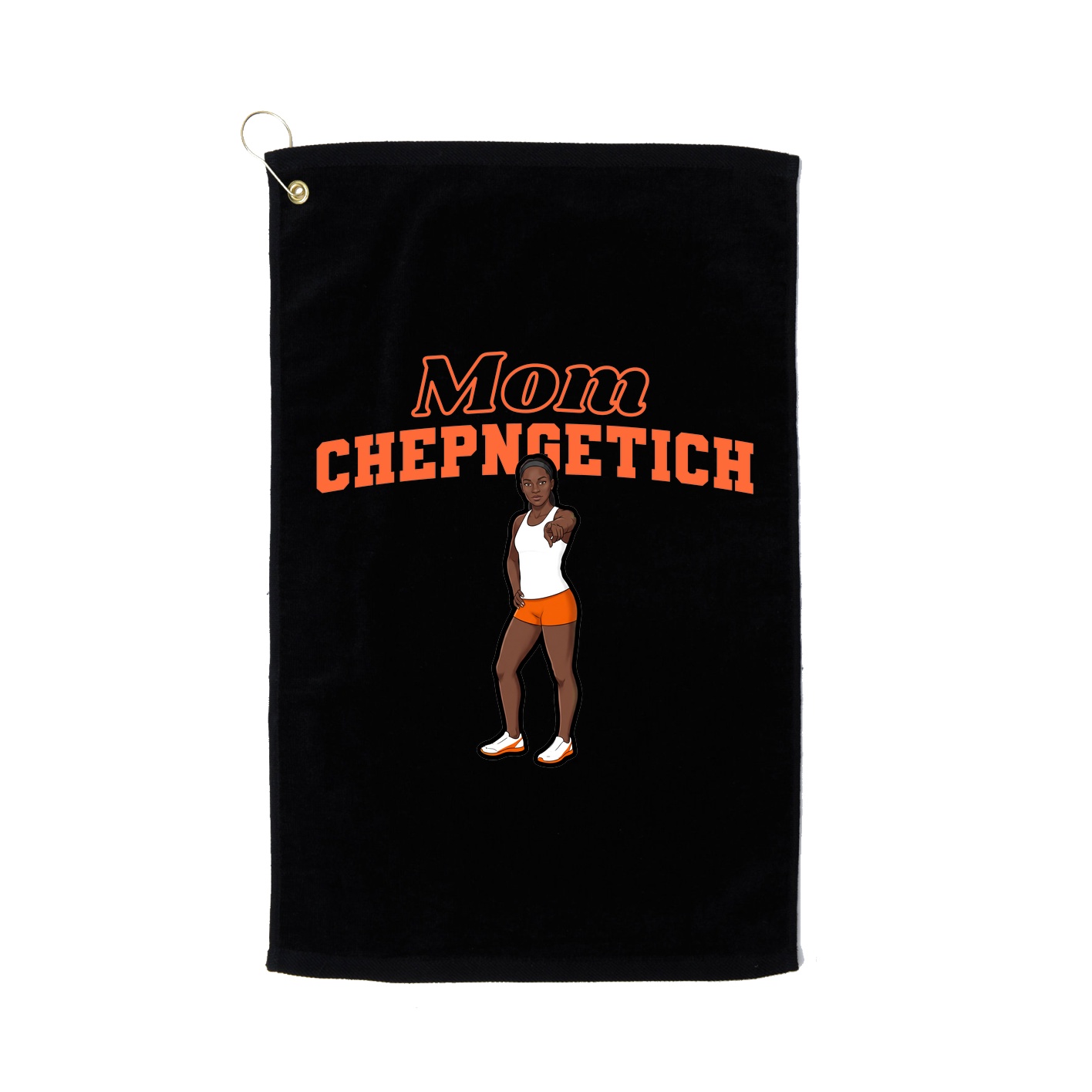 Golf Towel — Mothers Day Block in Black