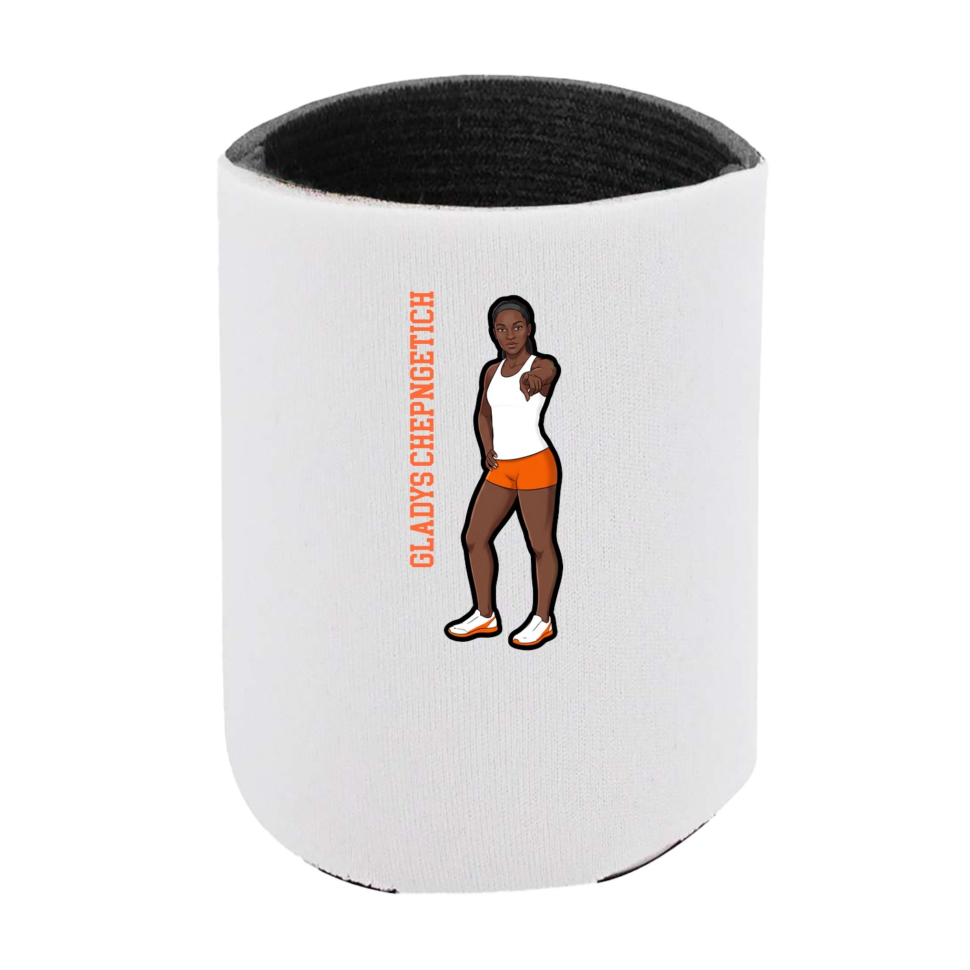 Can Holder — Name Vertical in White