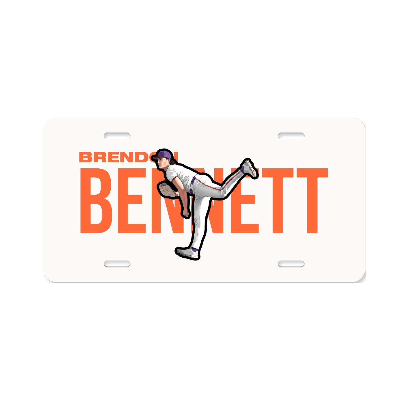 License Plate — Player Name in Classic