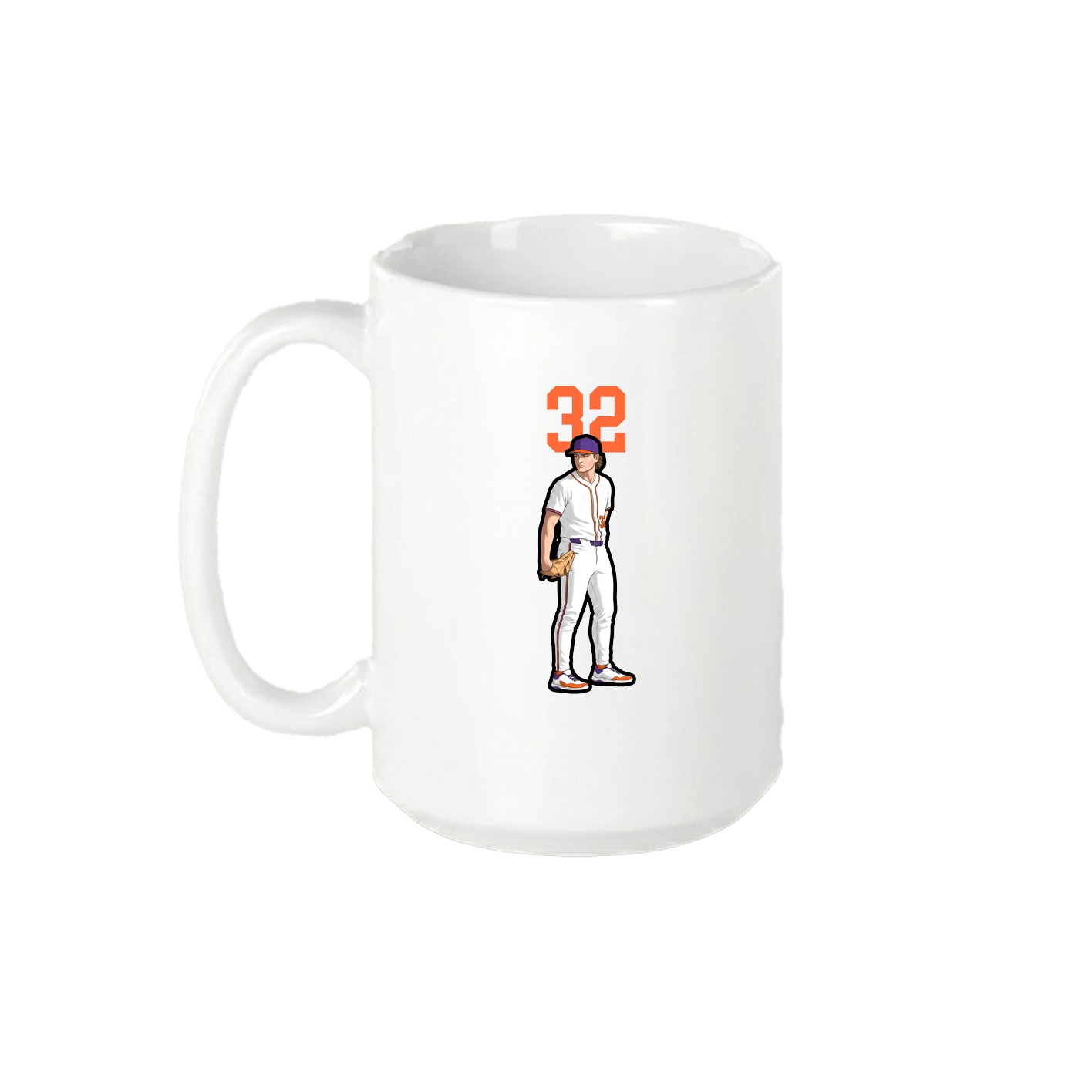 15oz Coffee Mug — Number Top in White