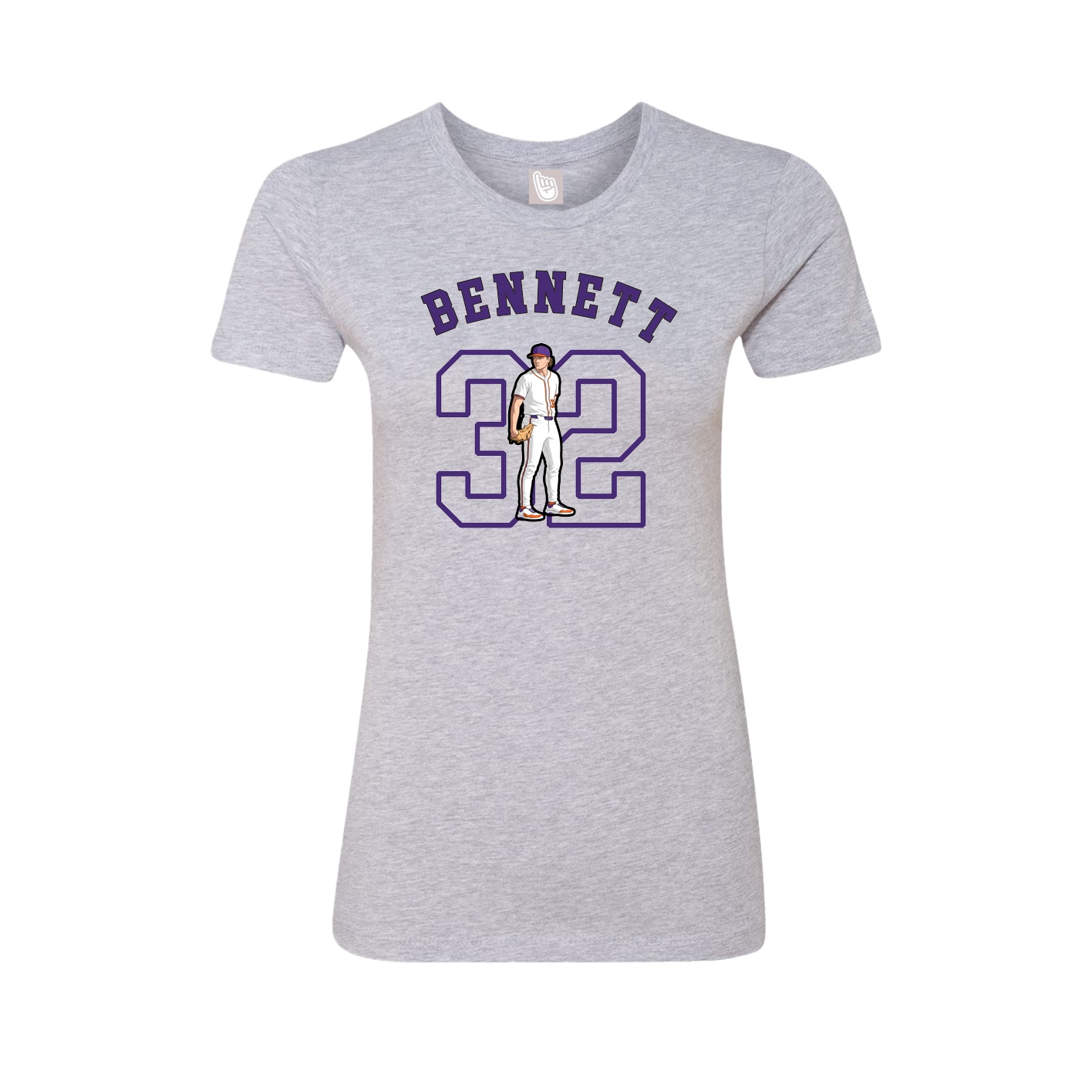 Fitted Women's Tee — Shirsey Arch in Grey