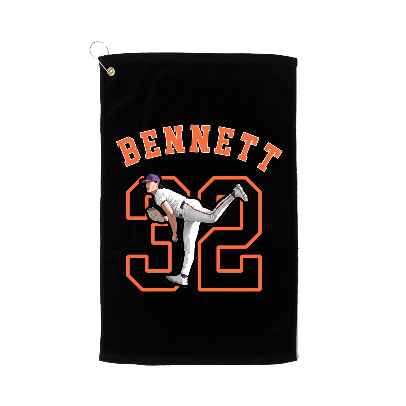 Golf Towel — Shirsey Arch in Black
