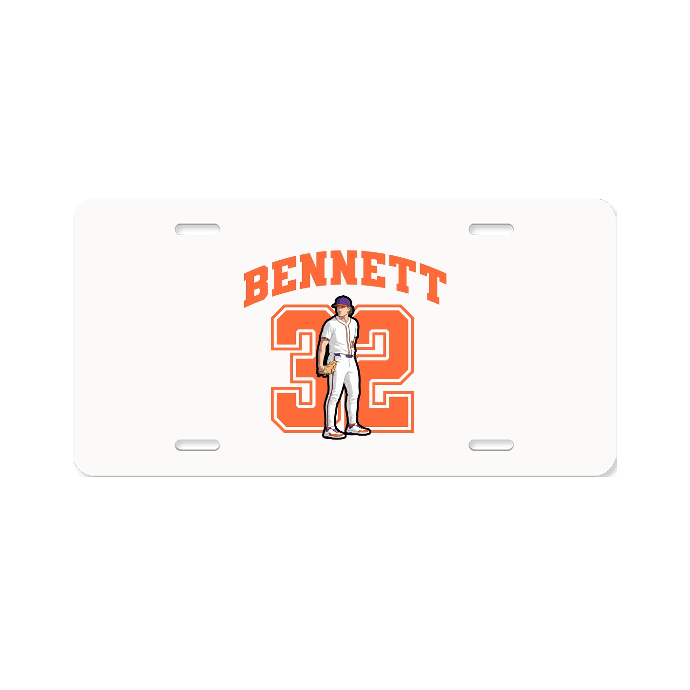License Plate — Number in Classic