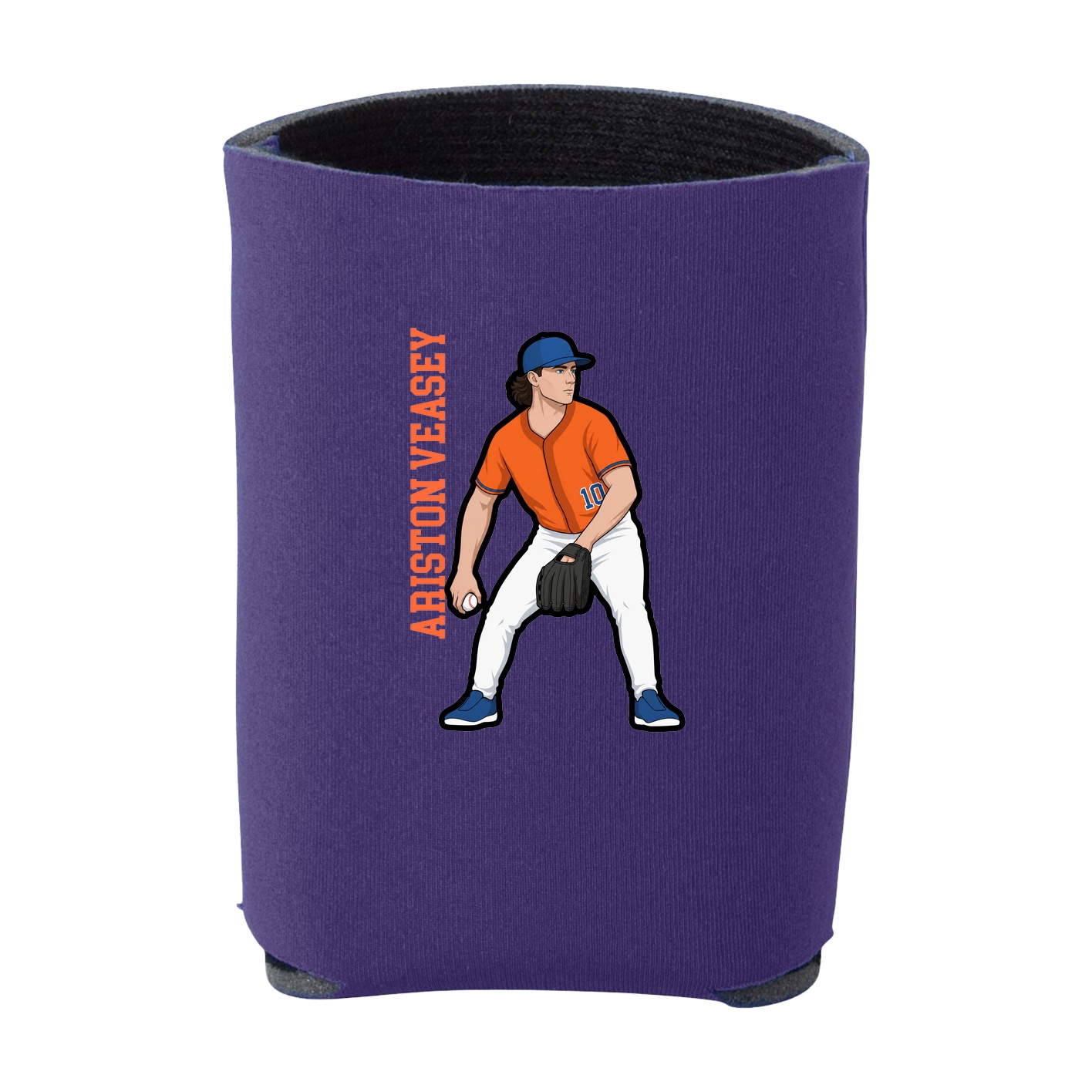 Can Holder — Name Vertical in Purple