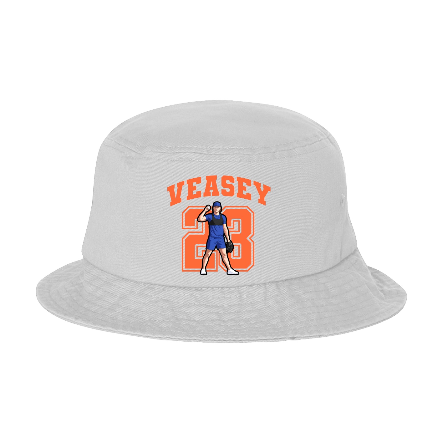 Bucket Cap — Number in White