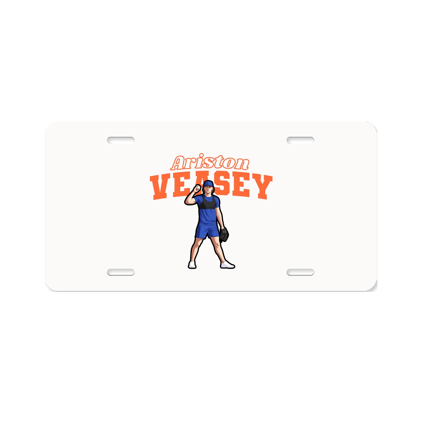 License Plate — Name Arch in Classic