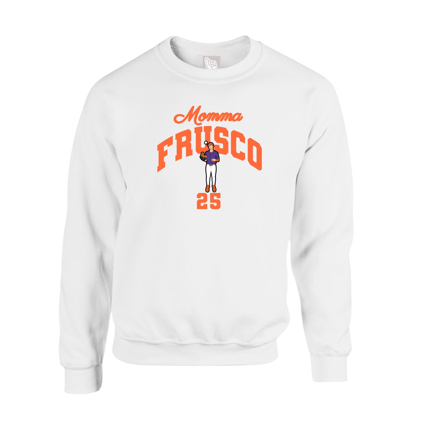 Fleece Crew — Mothers Day Arch in White