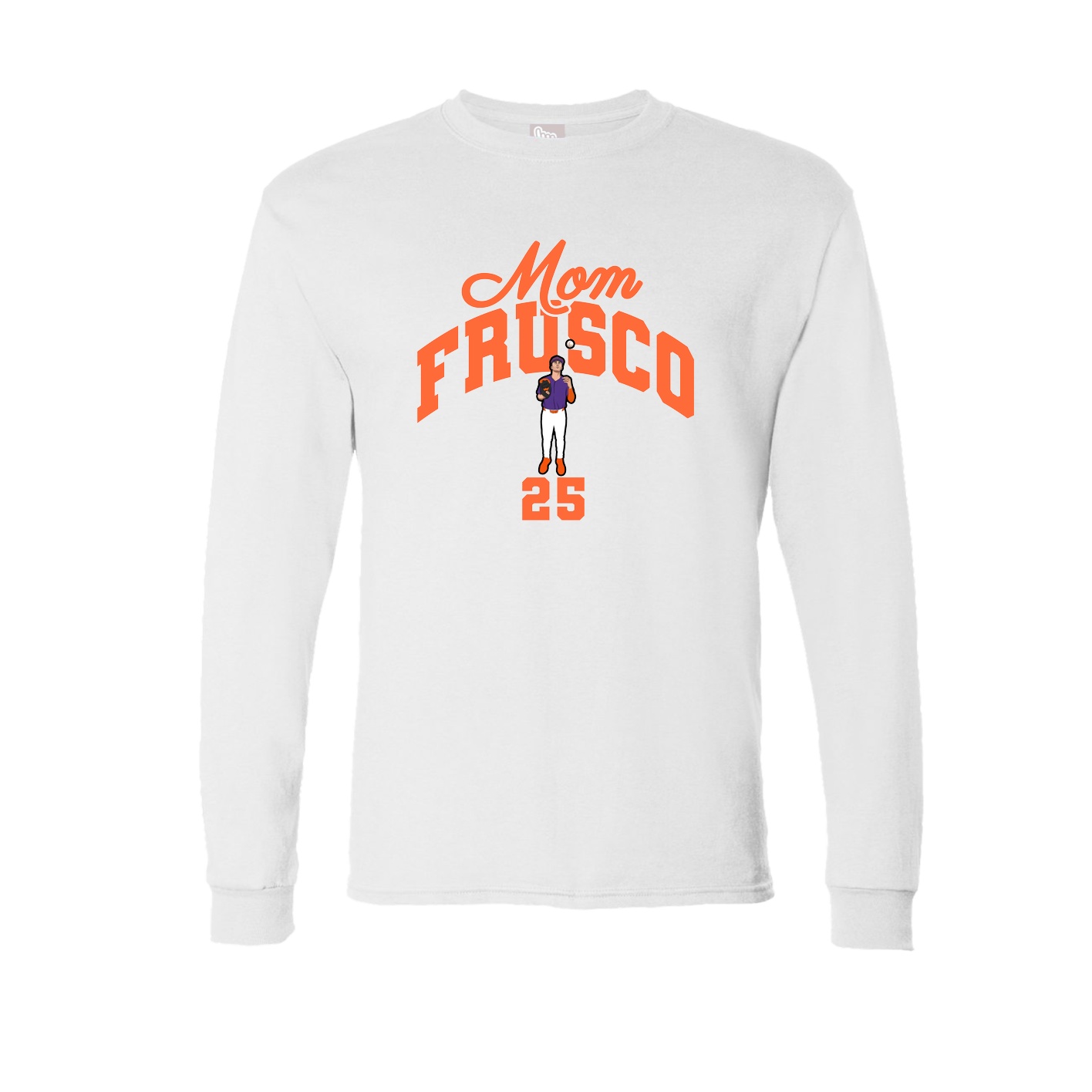 Long Sleeve Tee — Mothers Day Arch in White