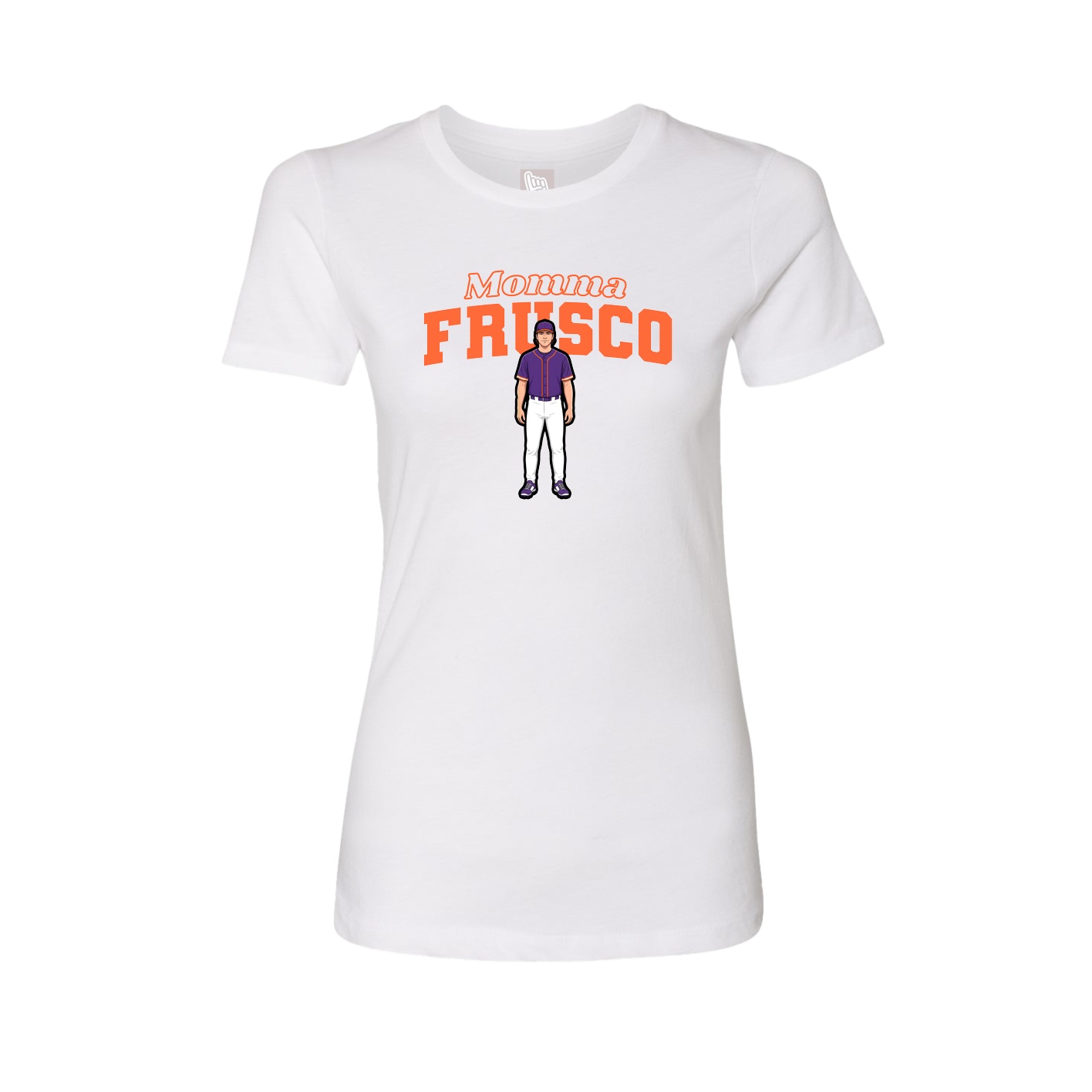 Womens Tee — Mothers Day Block in White