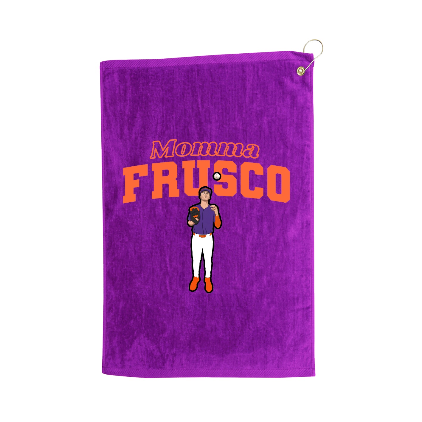 Golf Towel — Mothers Day Block in Purple