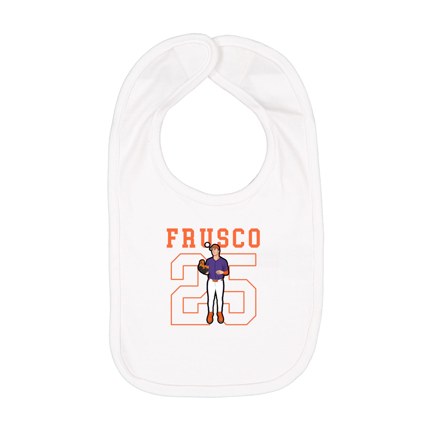 Infant Bib — Shirsey in White