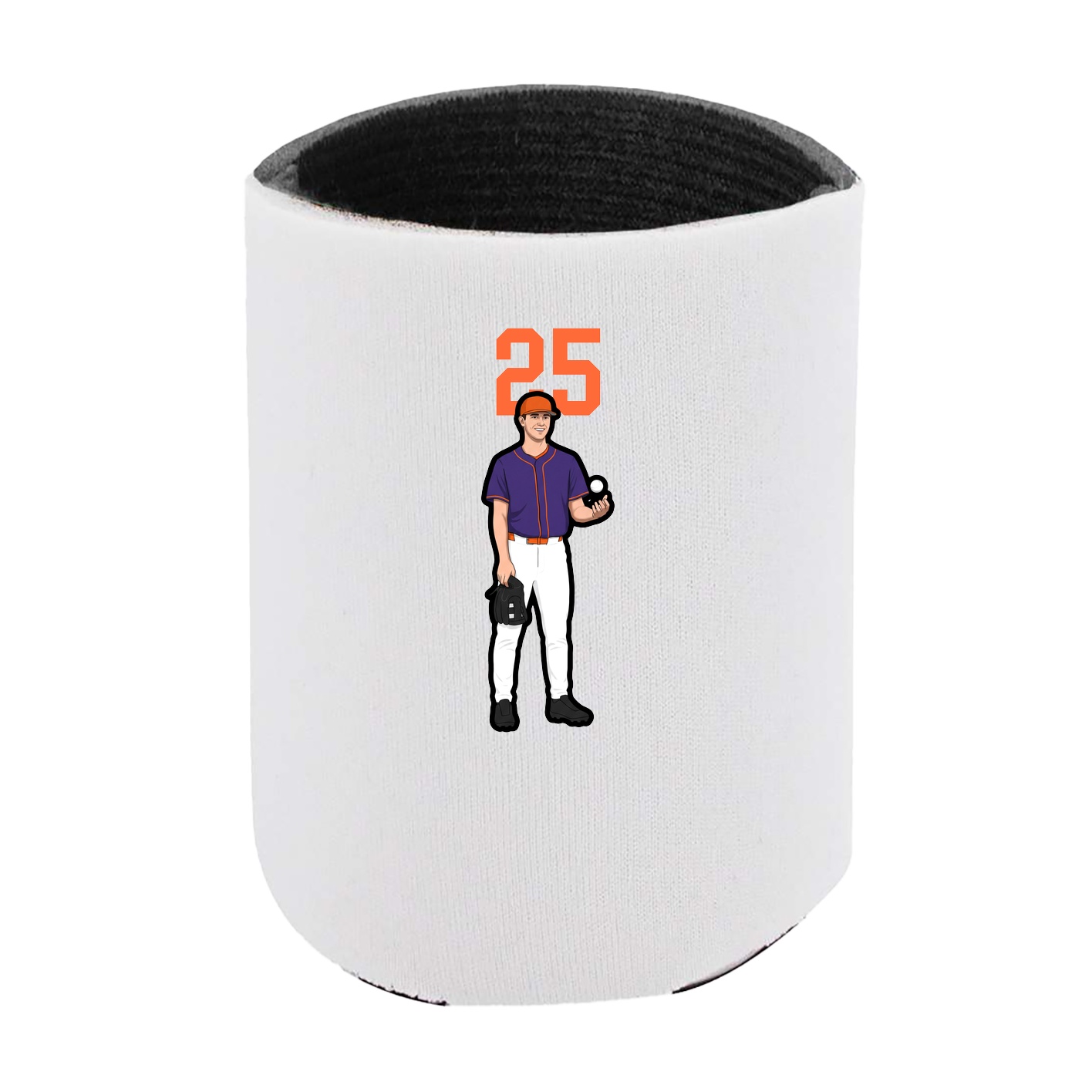 Can Holder — Number Top in White
