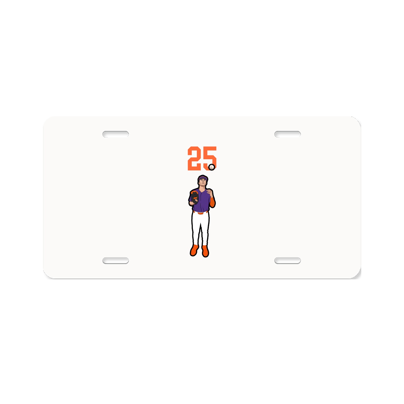 License Plate — Number Top in Classic