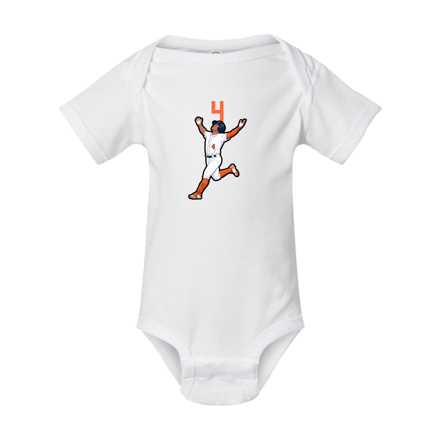 Baby Onesie — Number Top in White