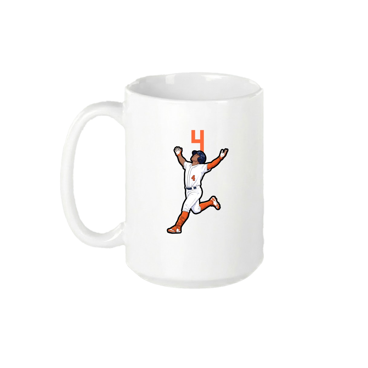 15oz Coffee Mug — Number Top in White