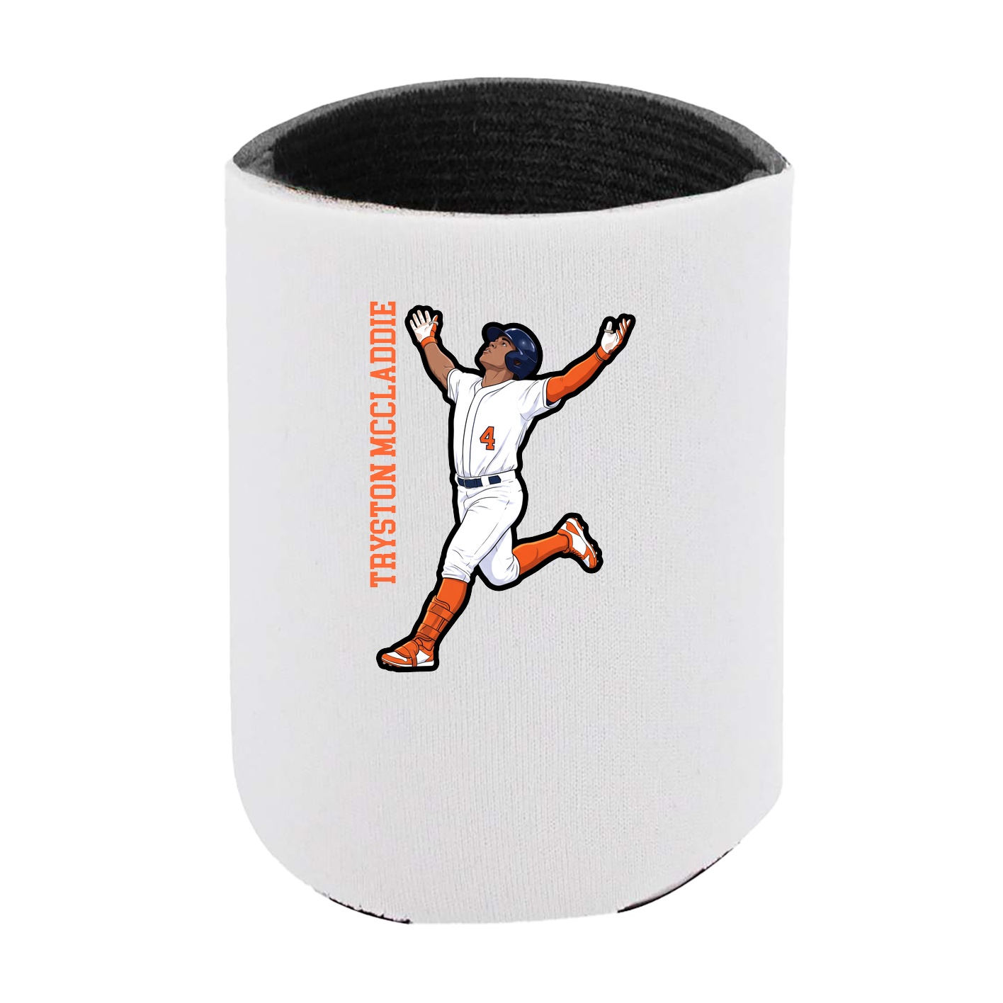 Can Holder — Name Vertical in White