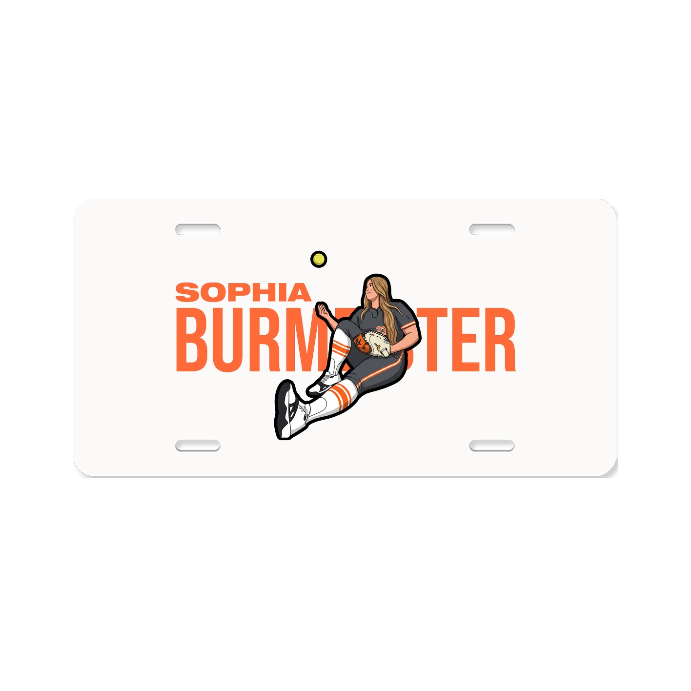 License Plate — Player Name in Classic