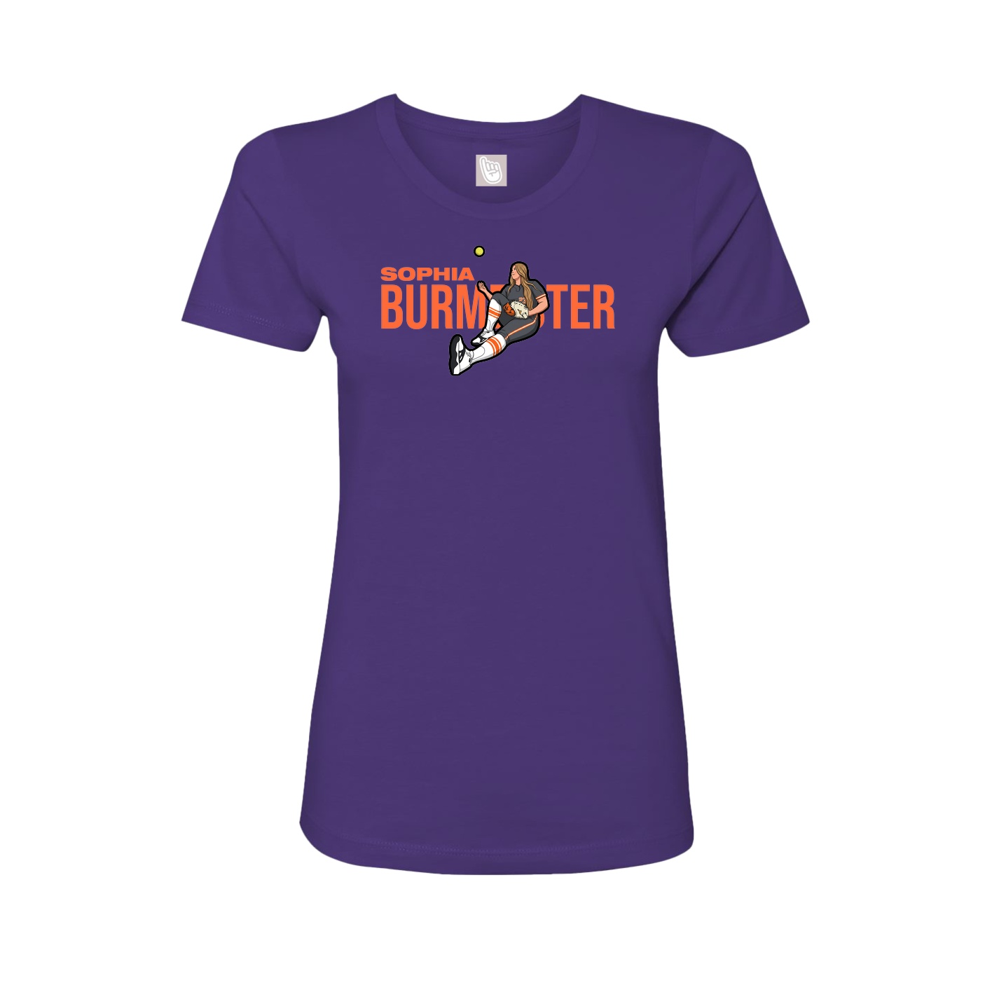 Womens Tee — Player Name in Purple