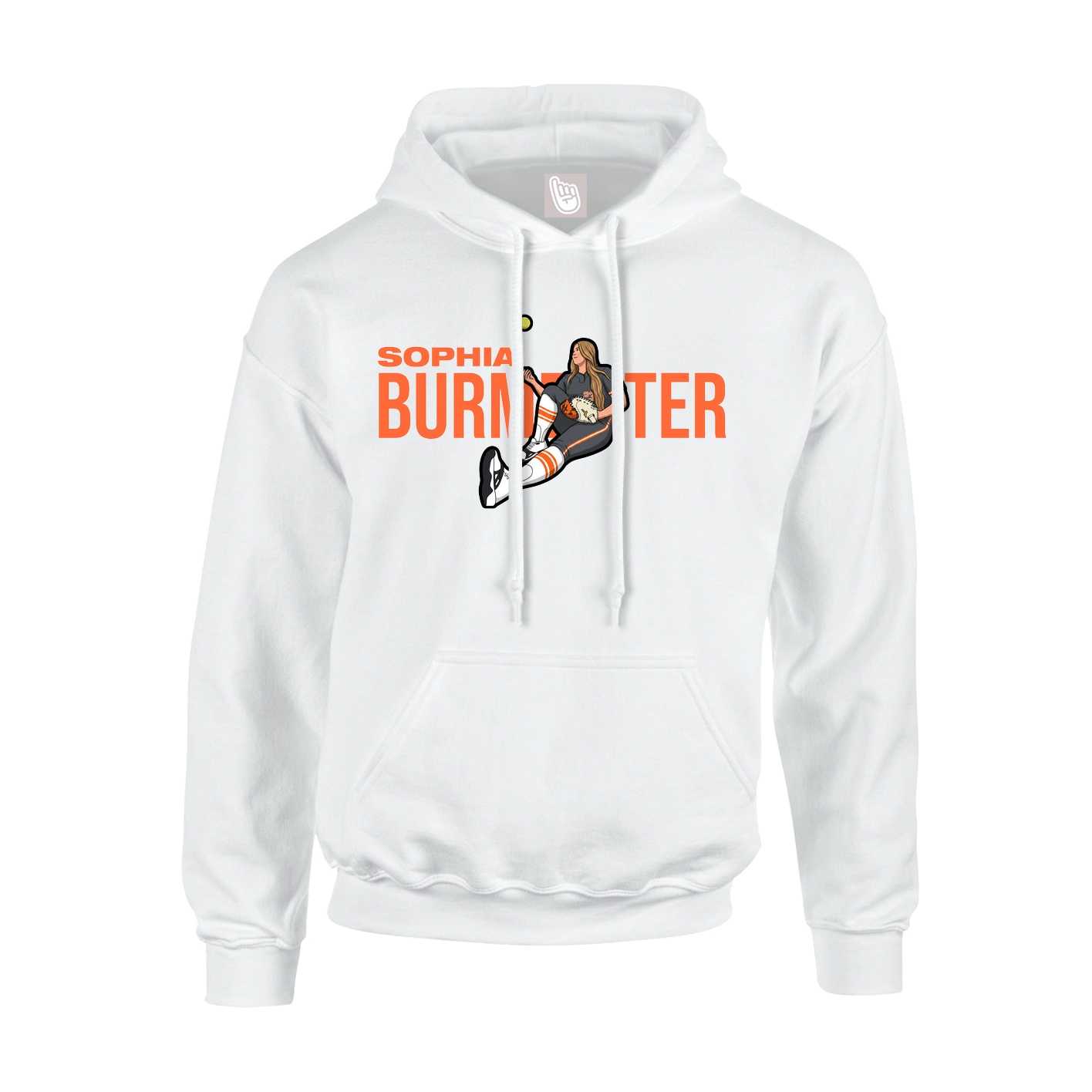 Youth Hoodie — Player Name in White