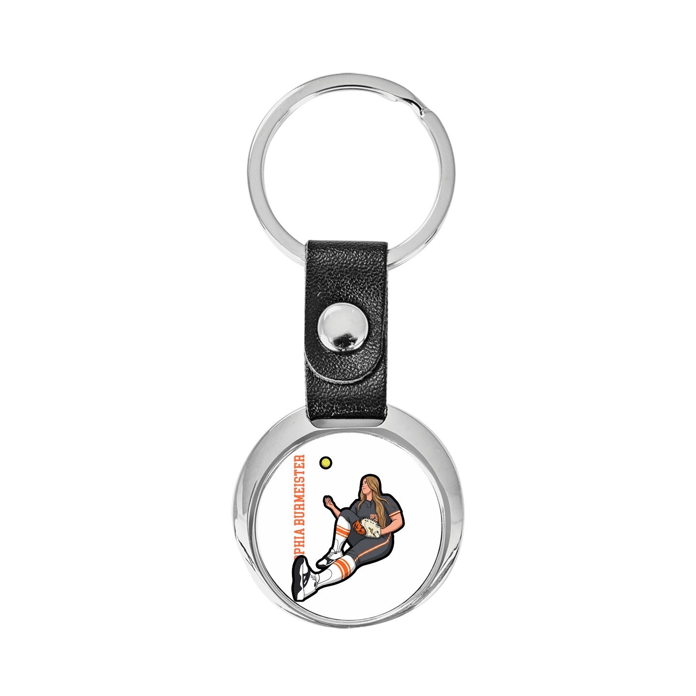 Key Chain — Name Vertical in Classic