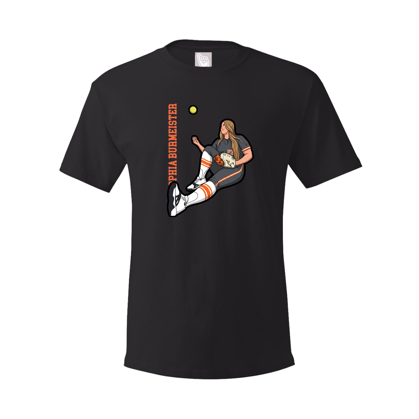 Tee — Name Vertical in Black