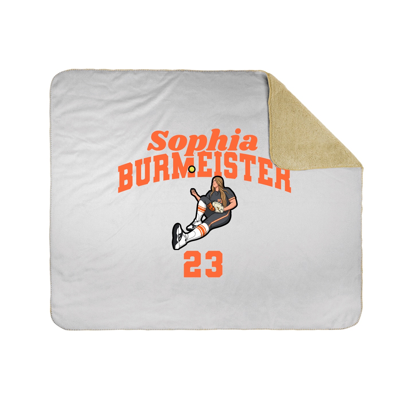 Throw Blanket — Signature Arch in White