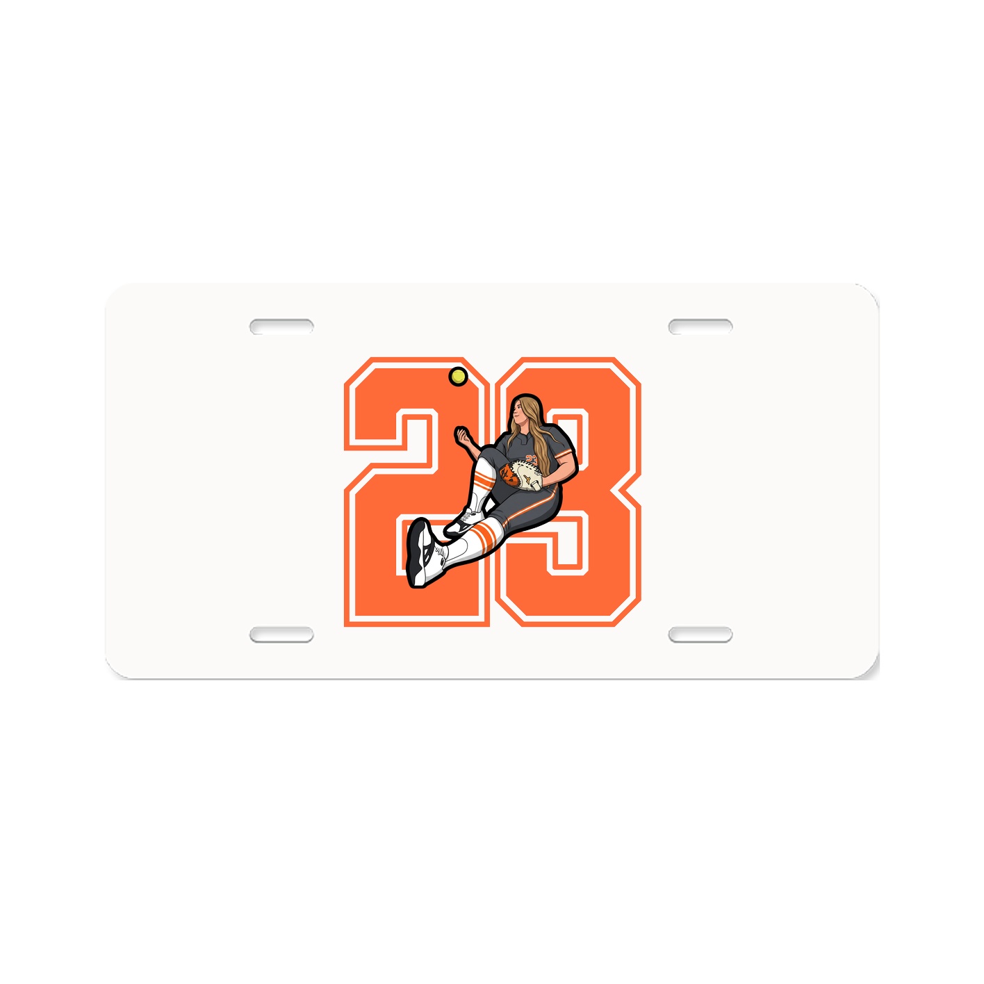 License Plate — Number in Classic