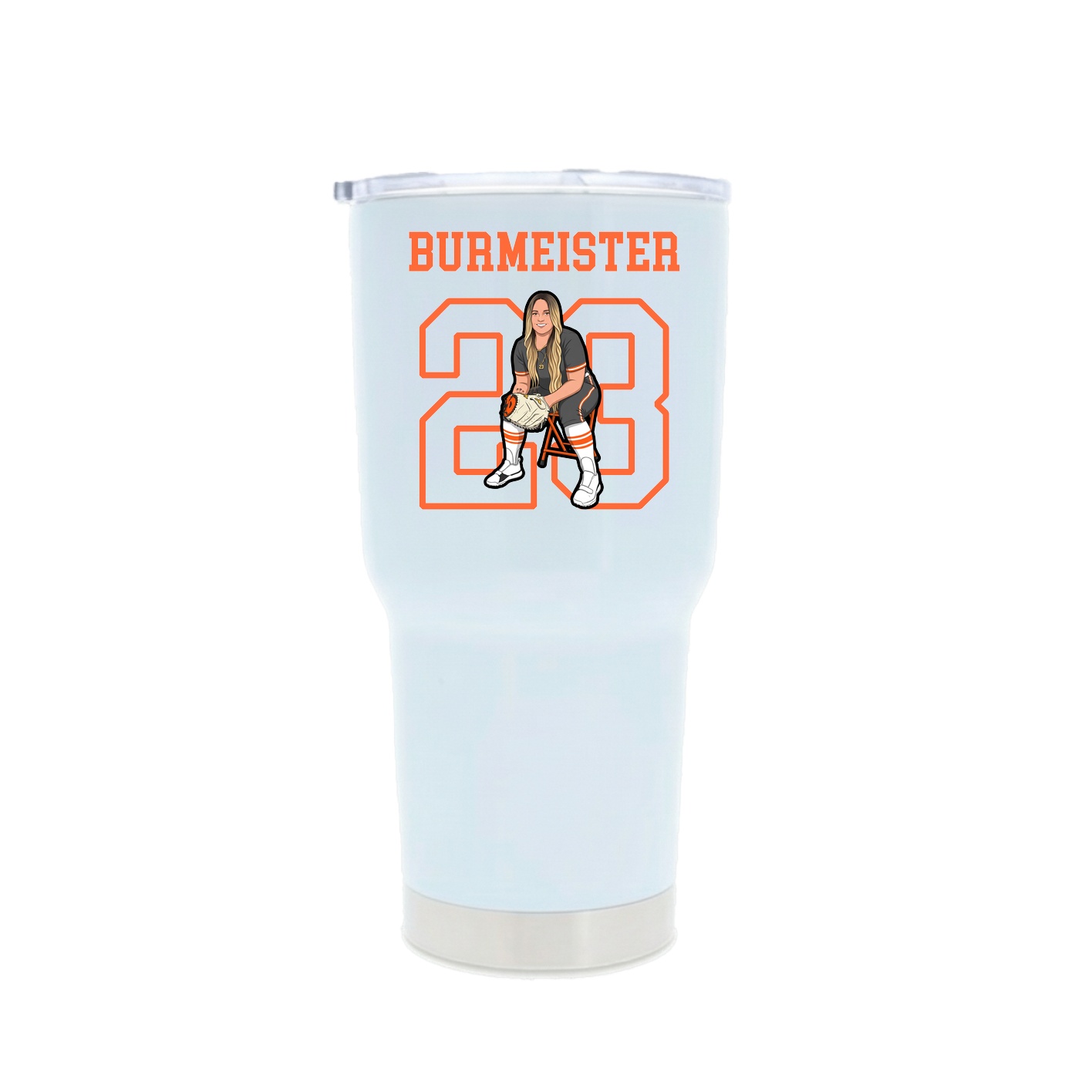 30oz Stainless Steel Tumbler — Shirsey in White
