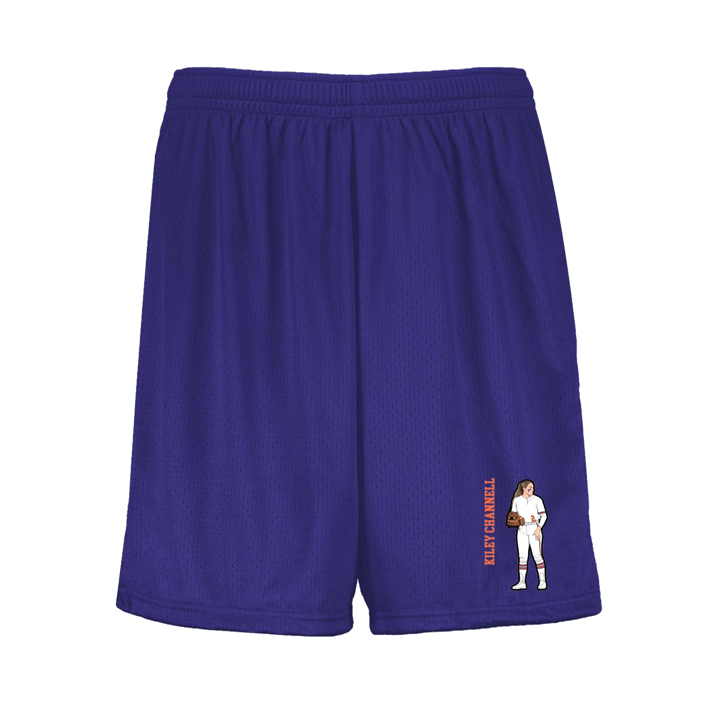 Shorts — Name Vertical in Purple
