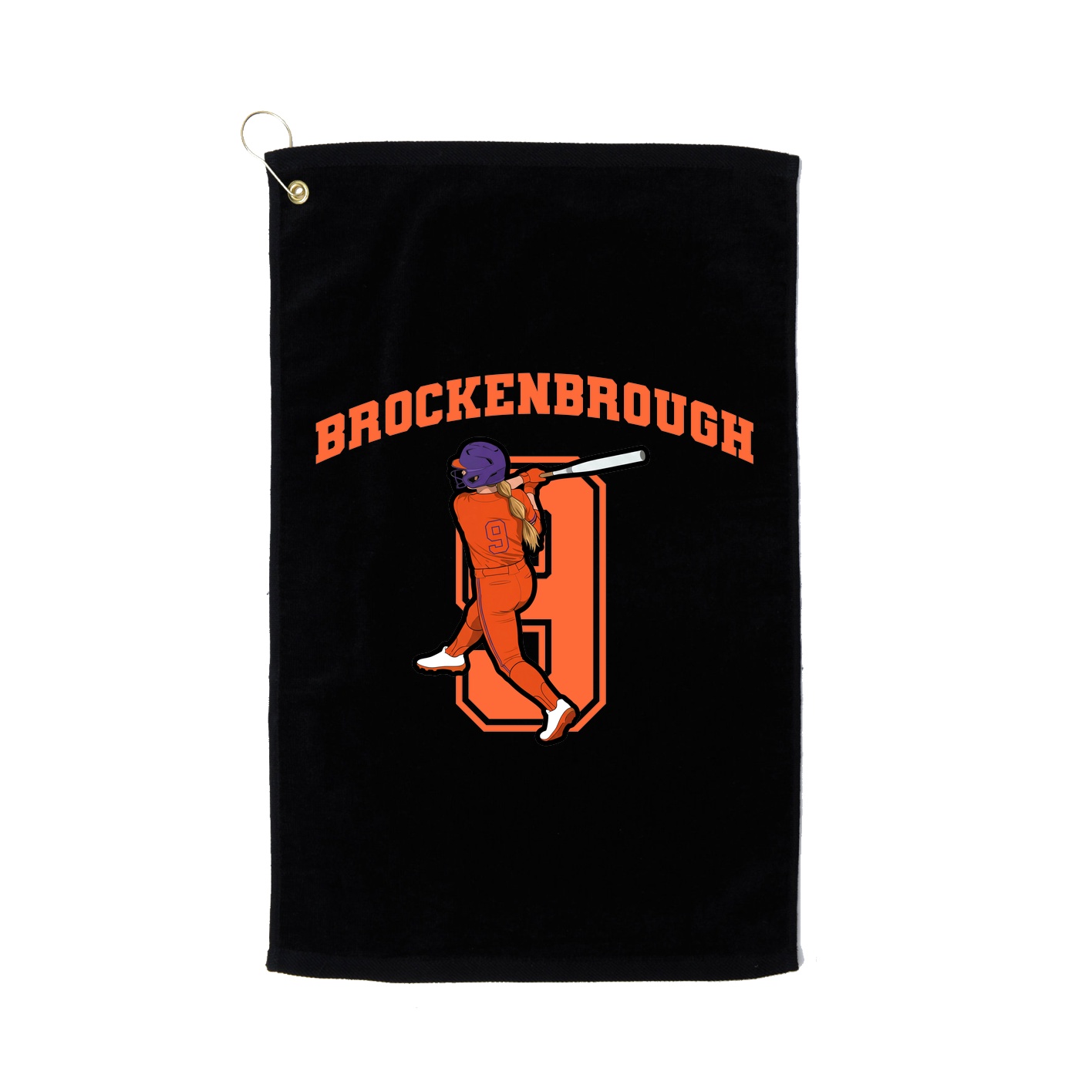Golf Towel — Number in Black