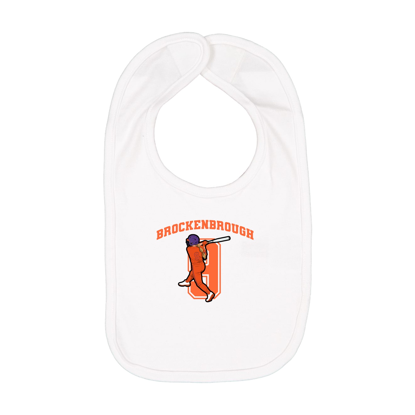 Infant Bib — Number in White
