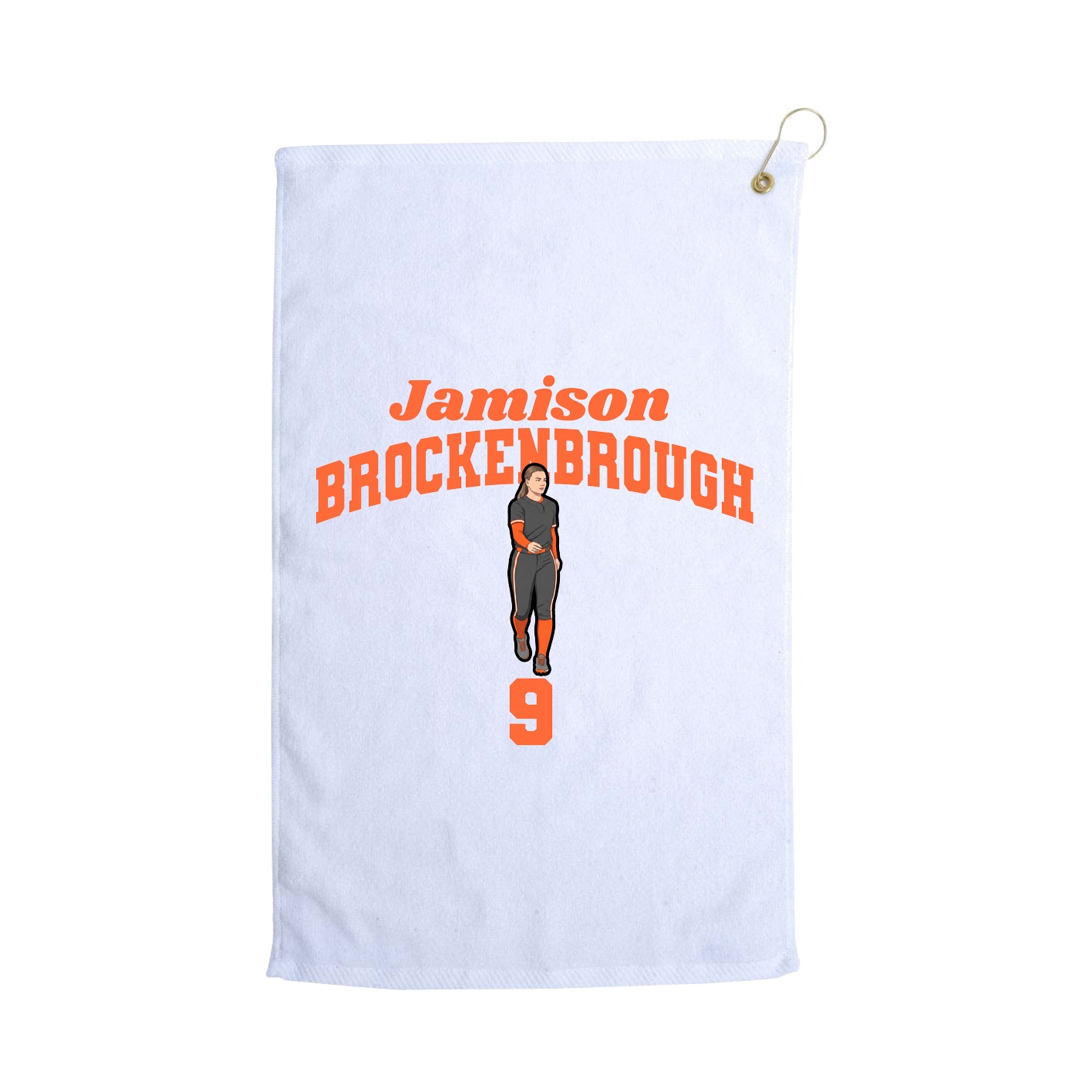 Golf Towel — Signature Arch in White