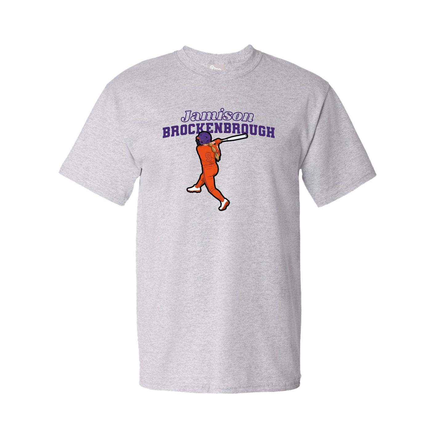 Tee — Name Arch in Grey
