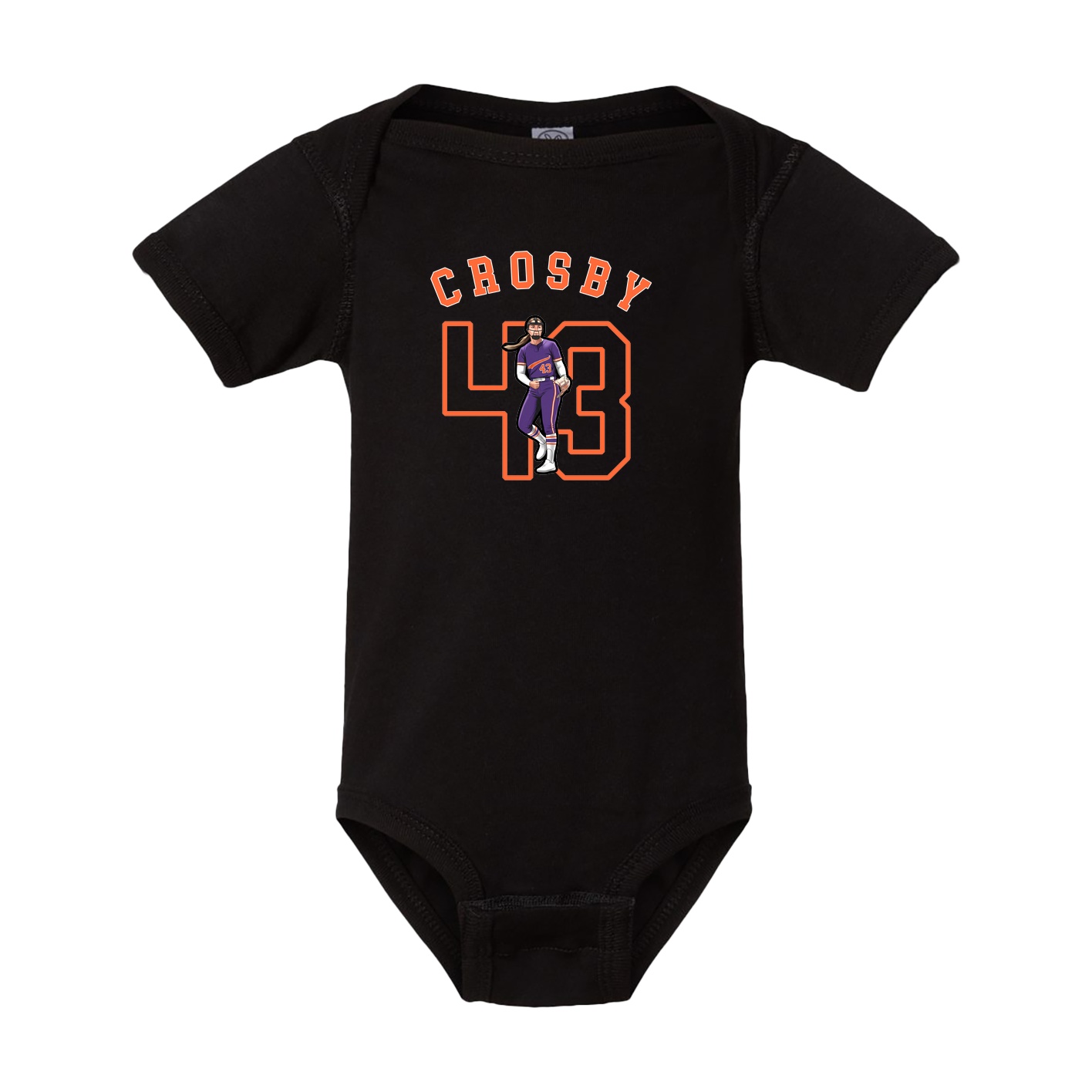 Baby Onesie — Shirsey Arch in Black