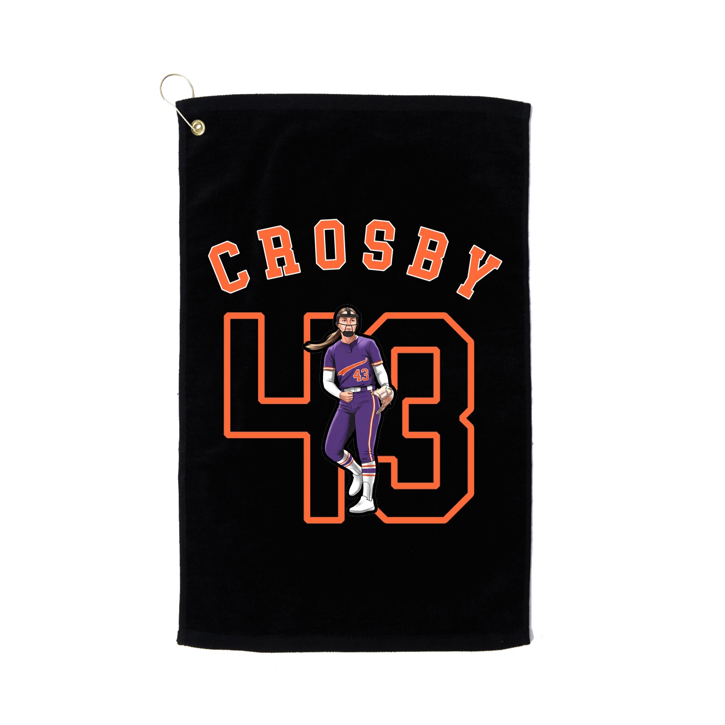 Golf Towel — Shirsey Arch in Black