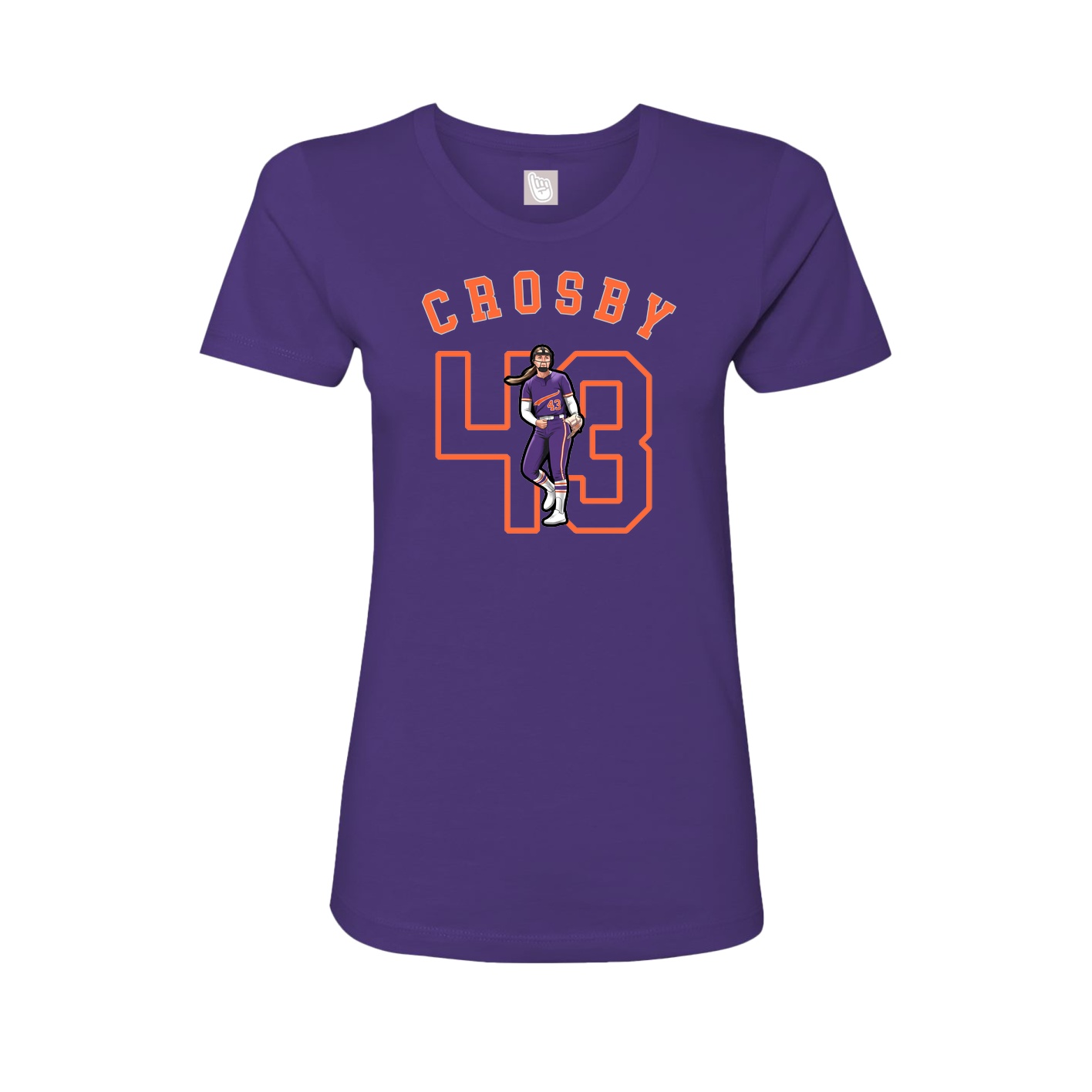 Fitted Women's Tee — Shirsey Arch in Purple