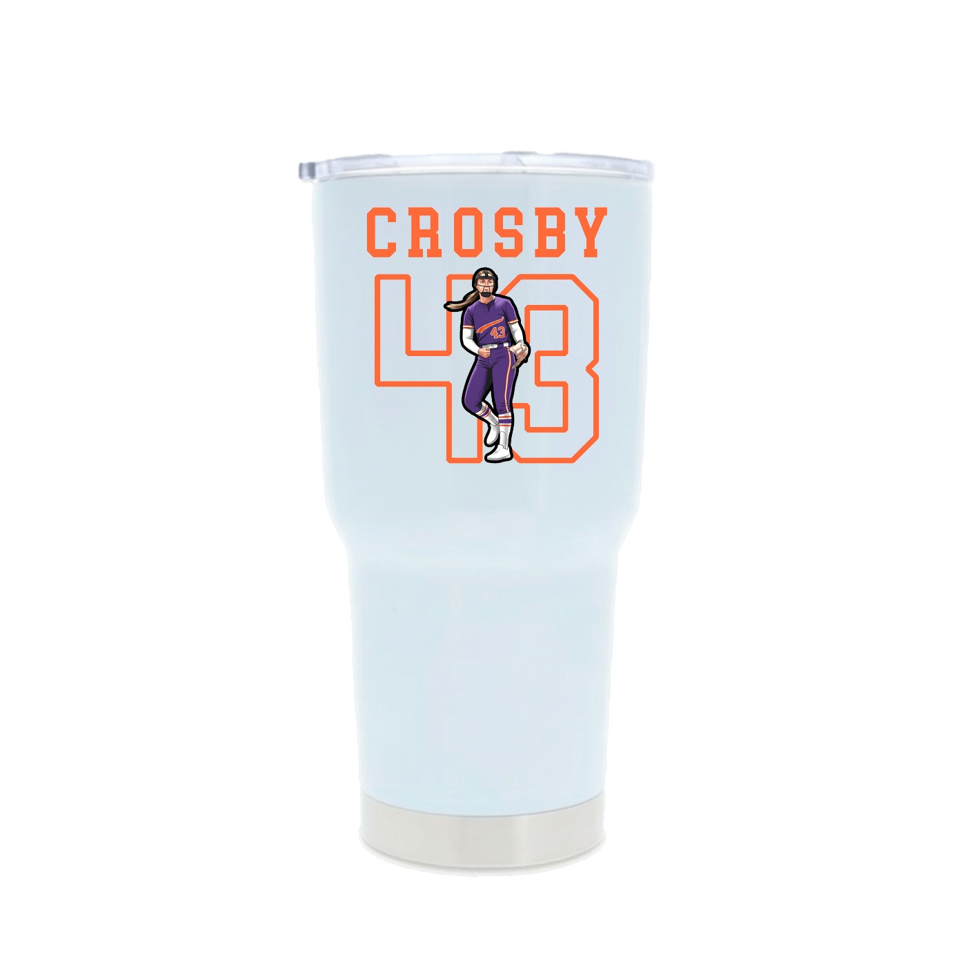 30oz Stainless Steel Tumbler — Shirsey in White