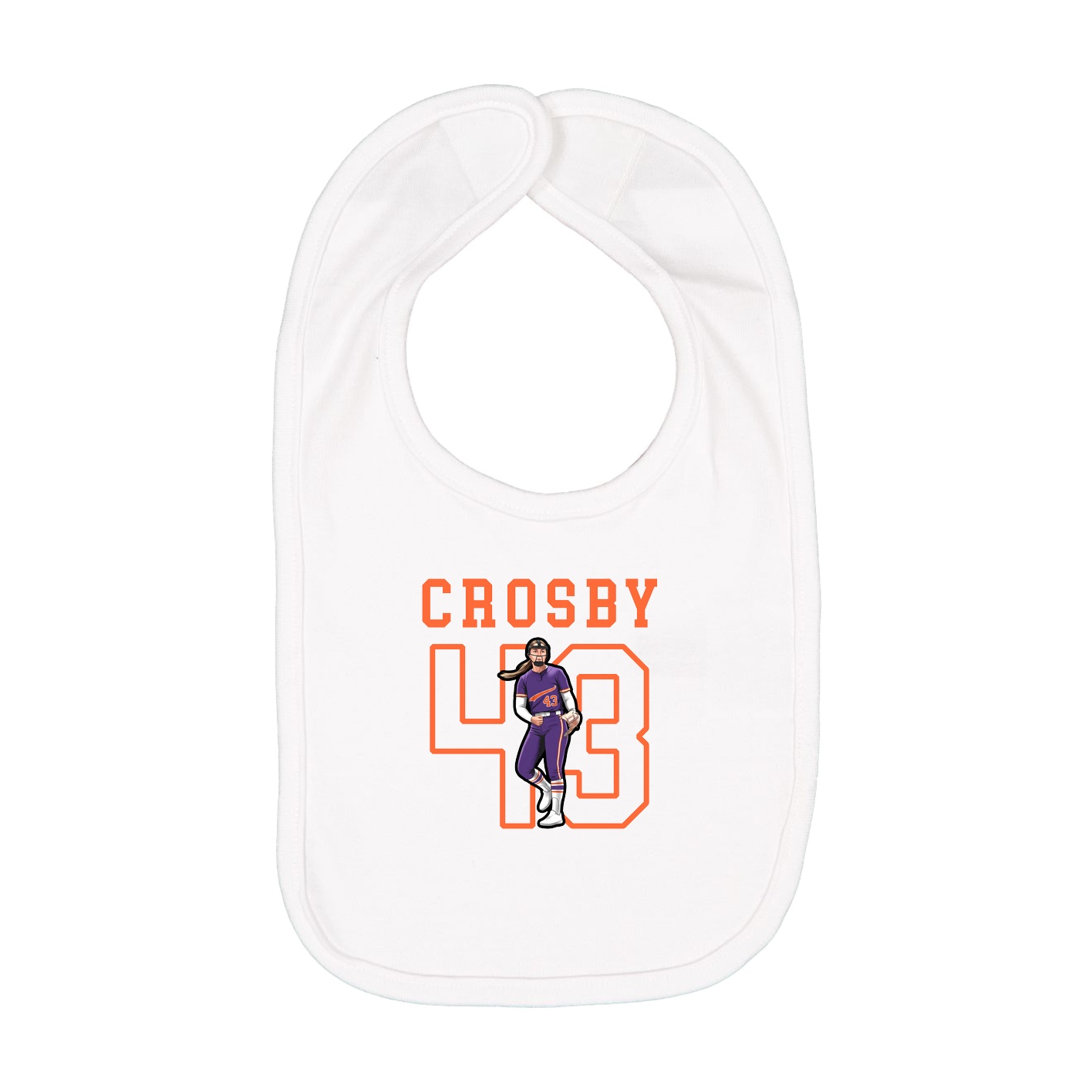 Infant Bib — Shirsey in White