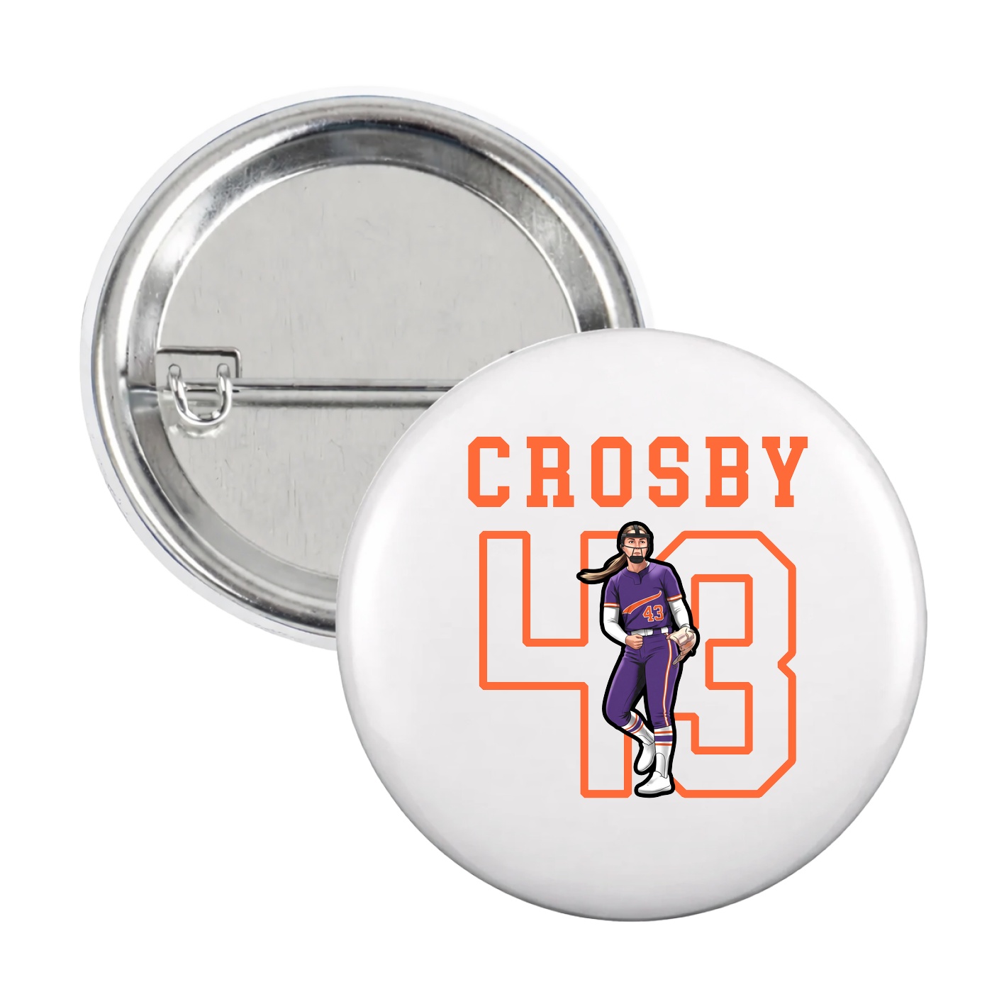 Game Day Button — Shirsey in White