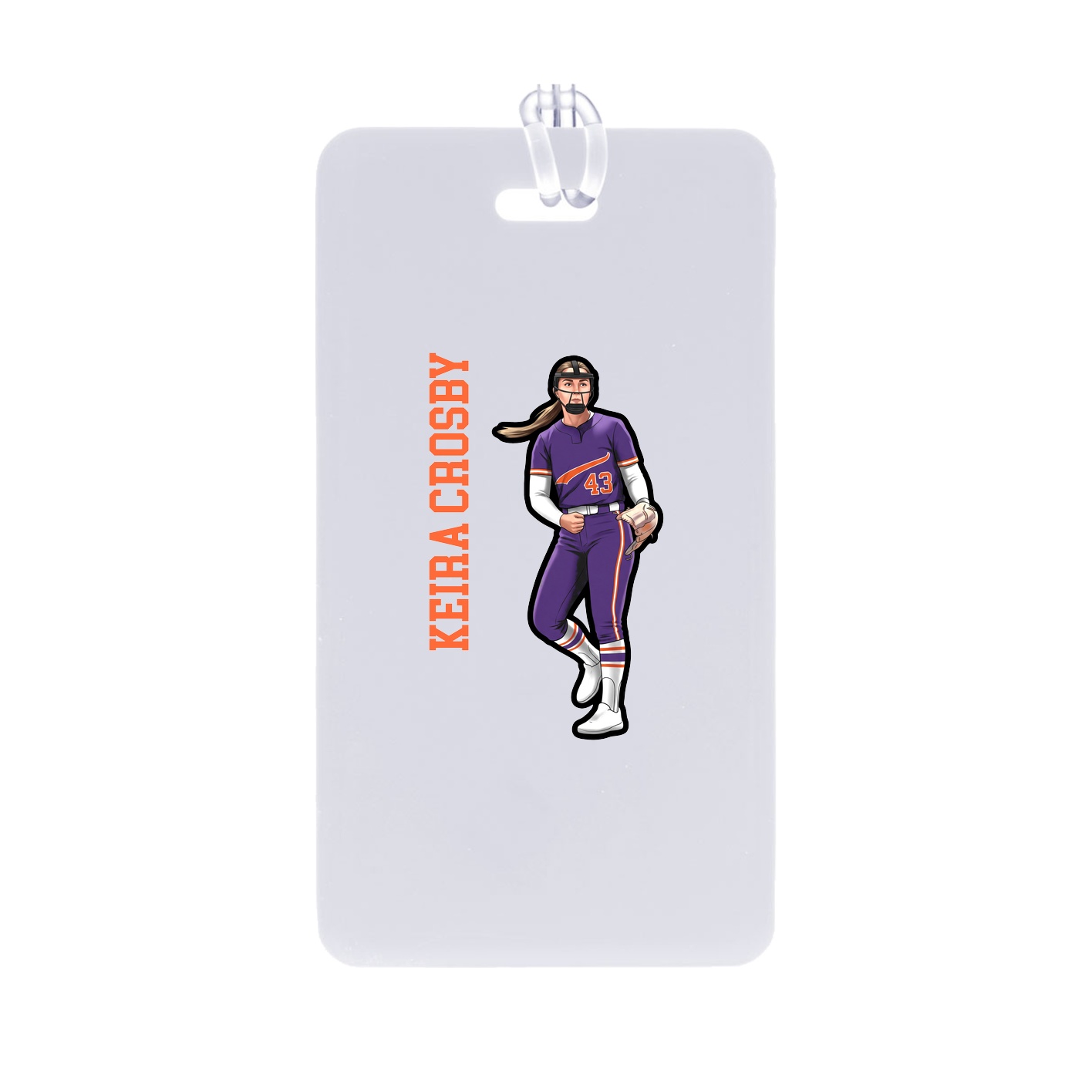 Bag Tag — Name Vertical in Classic