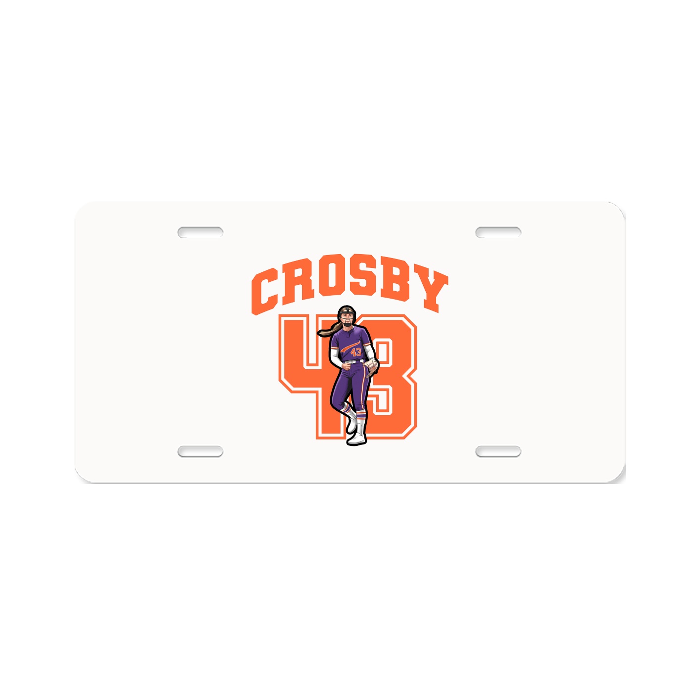 License Plate — Number in Classic