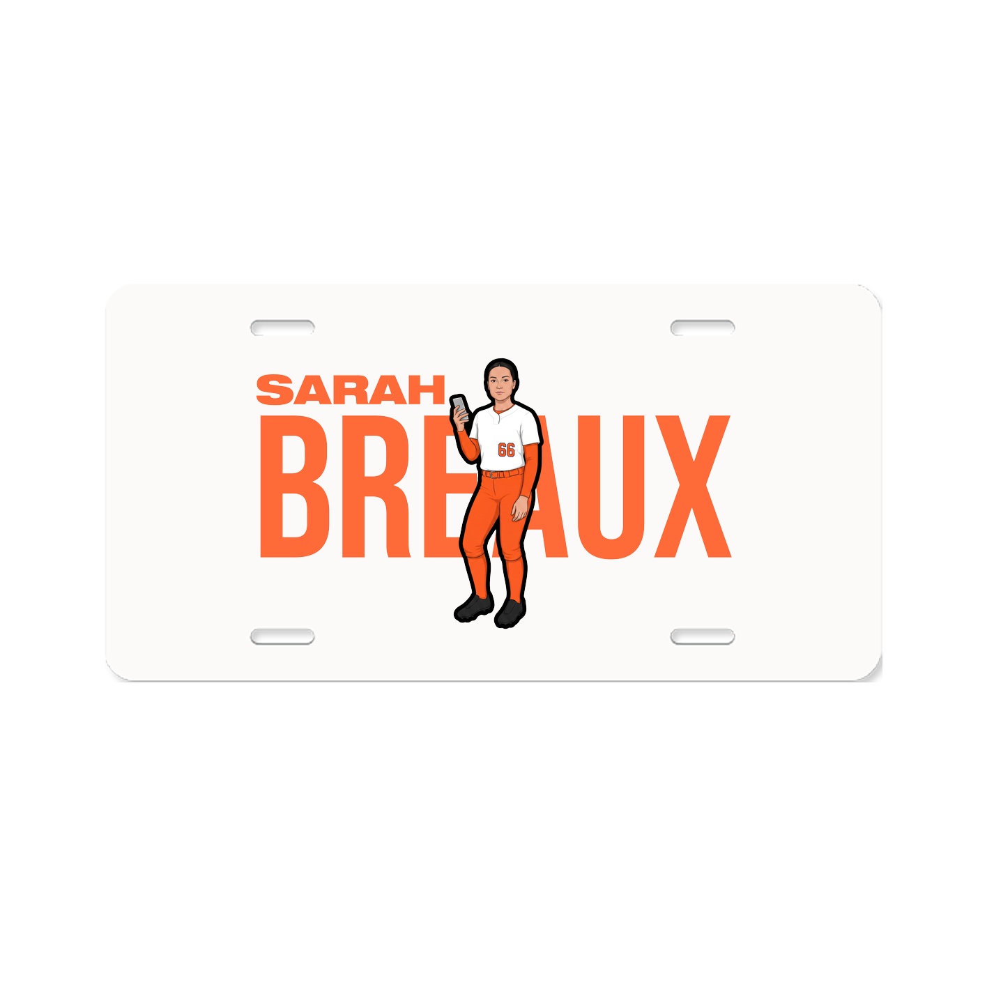 License Plate — Player Name in Classic