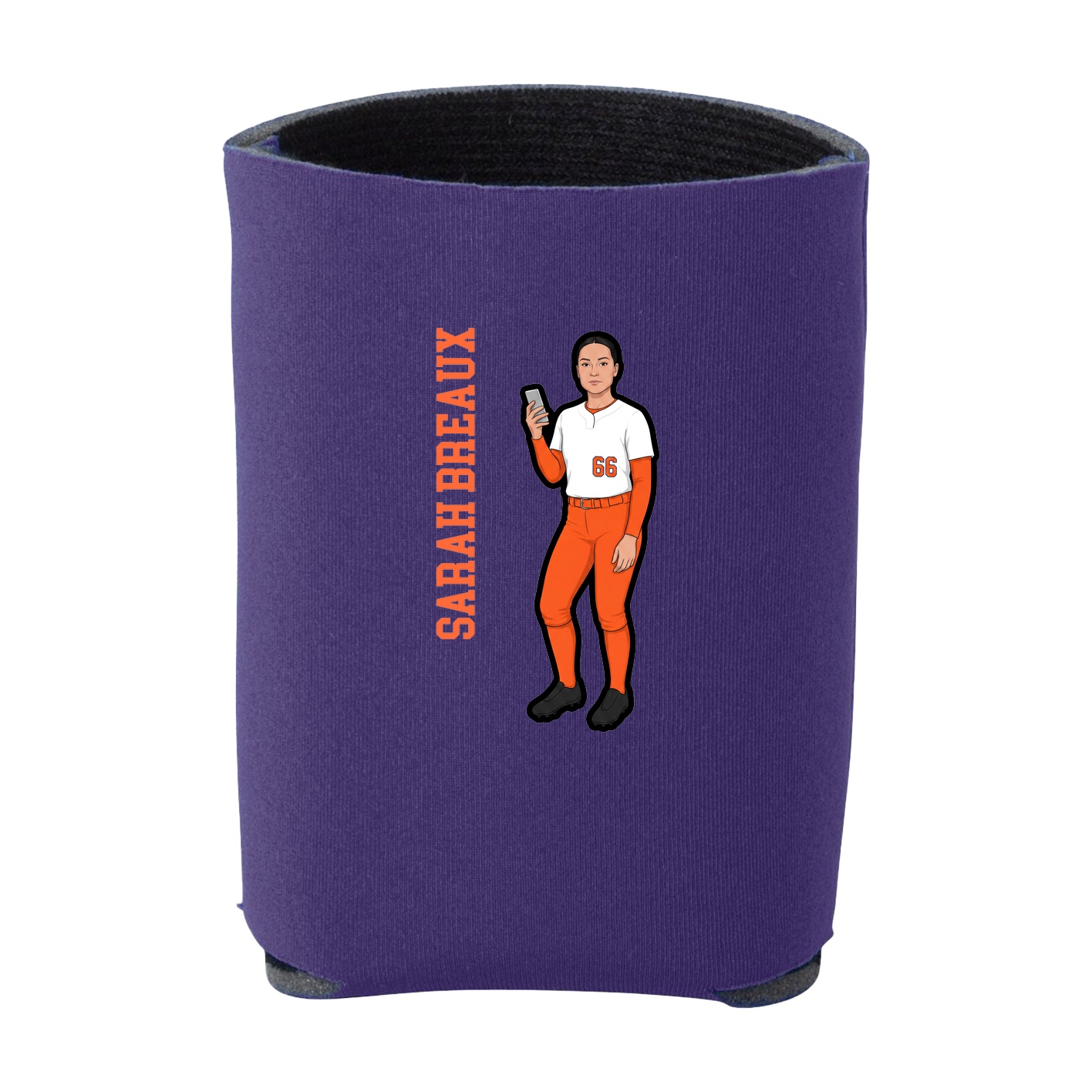 Can Holder — Name Vertical in Purple