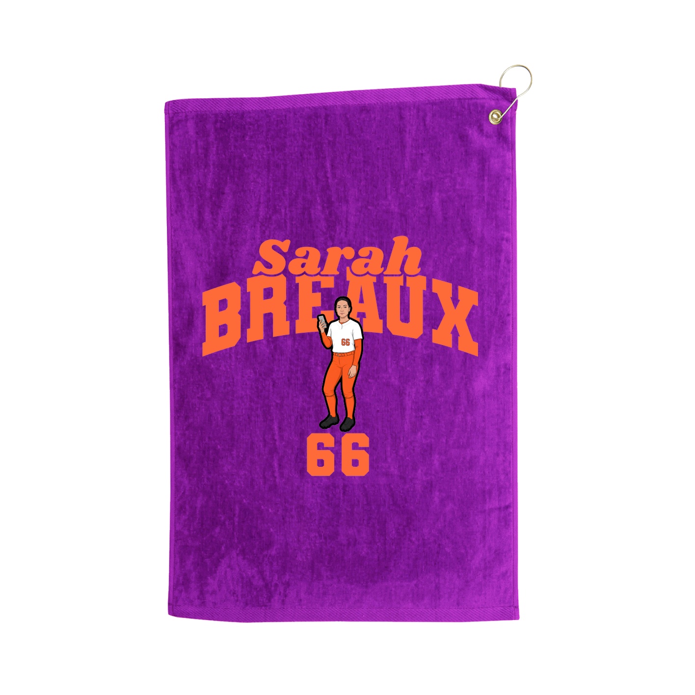 Golf Towel — Signature Arch in Purple