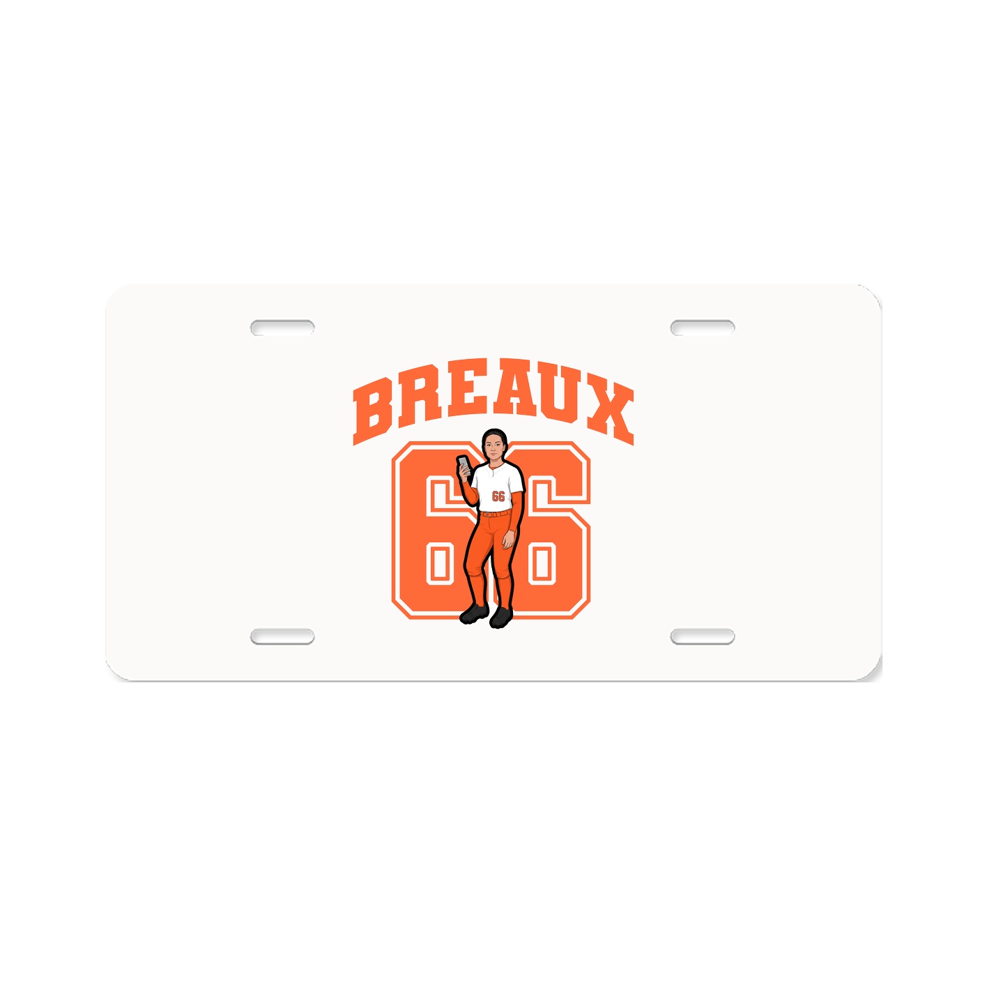 License Plate — Number in Classic
