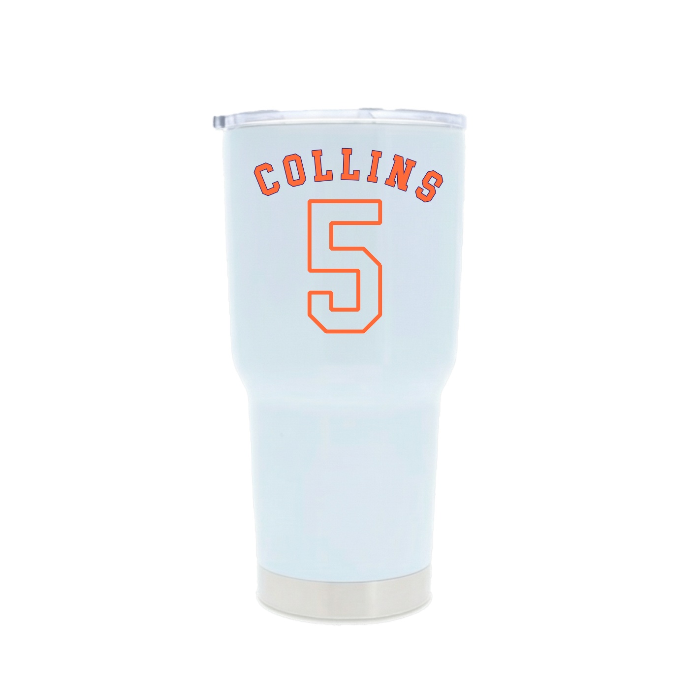 30oz Stainless Steel Tumbler — Shirsey Arch in White