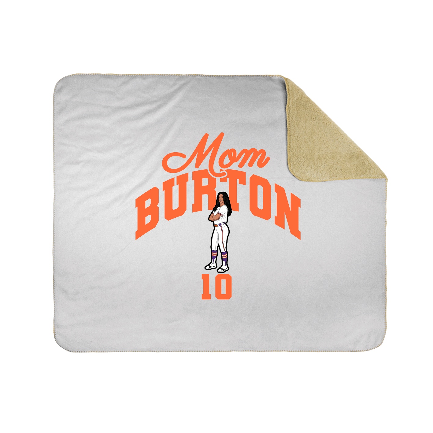 Throw Blanket — Mothers Day Arch in White